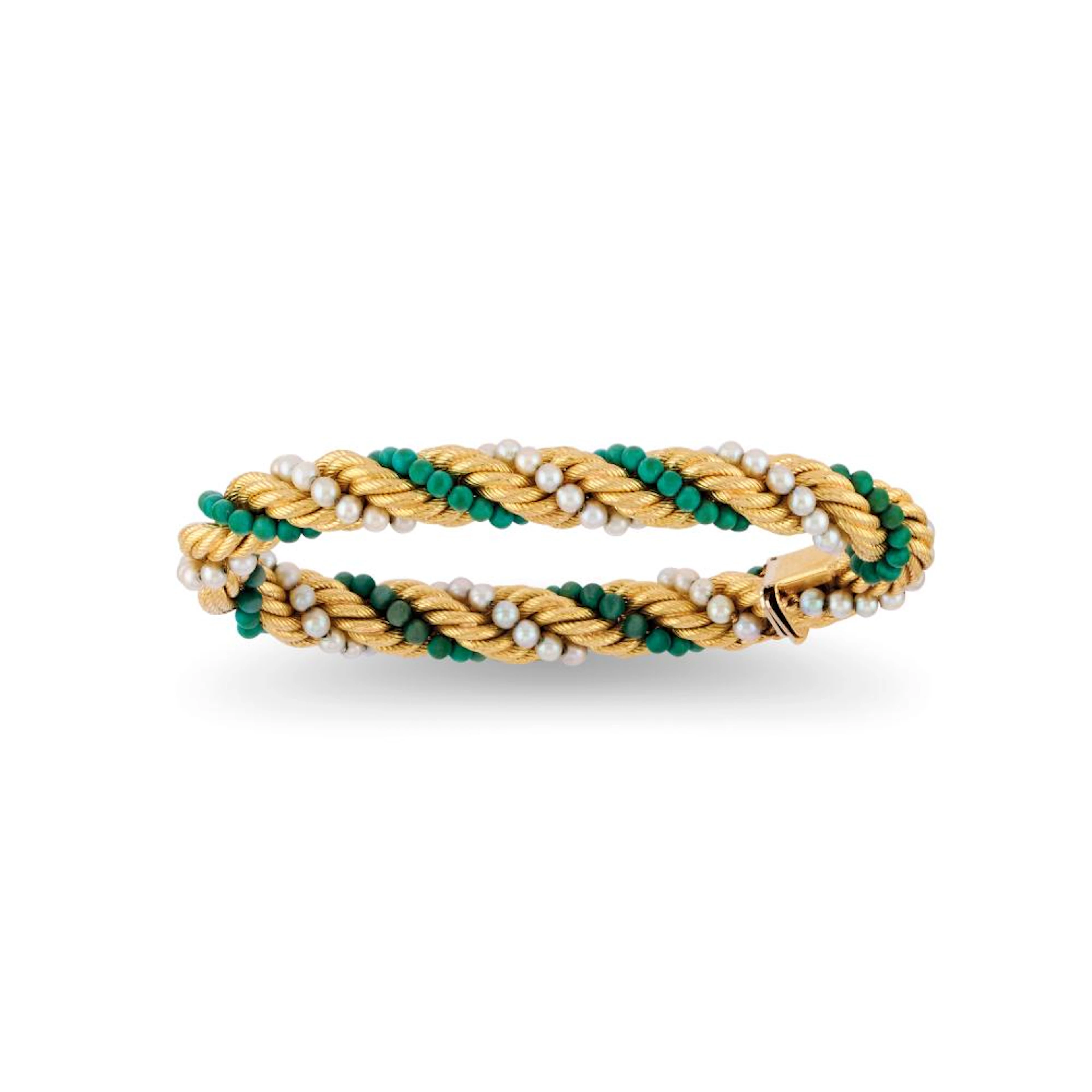 pearl and turquoise bracelet