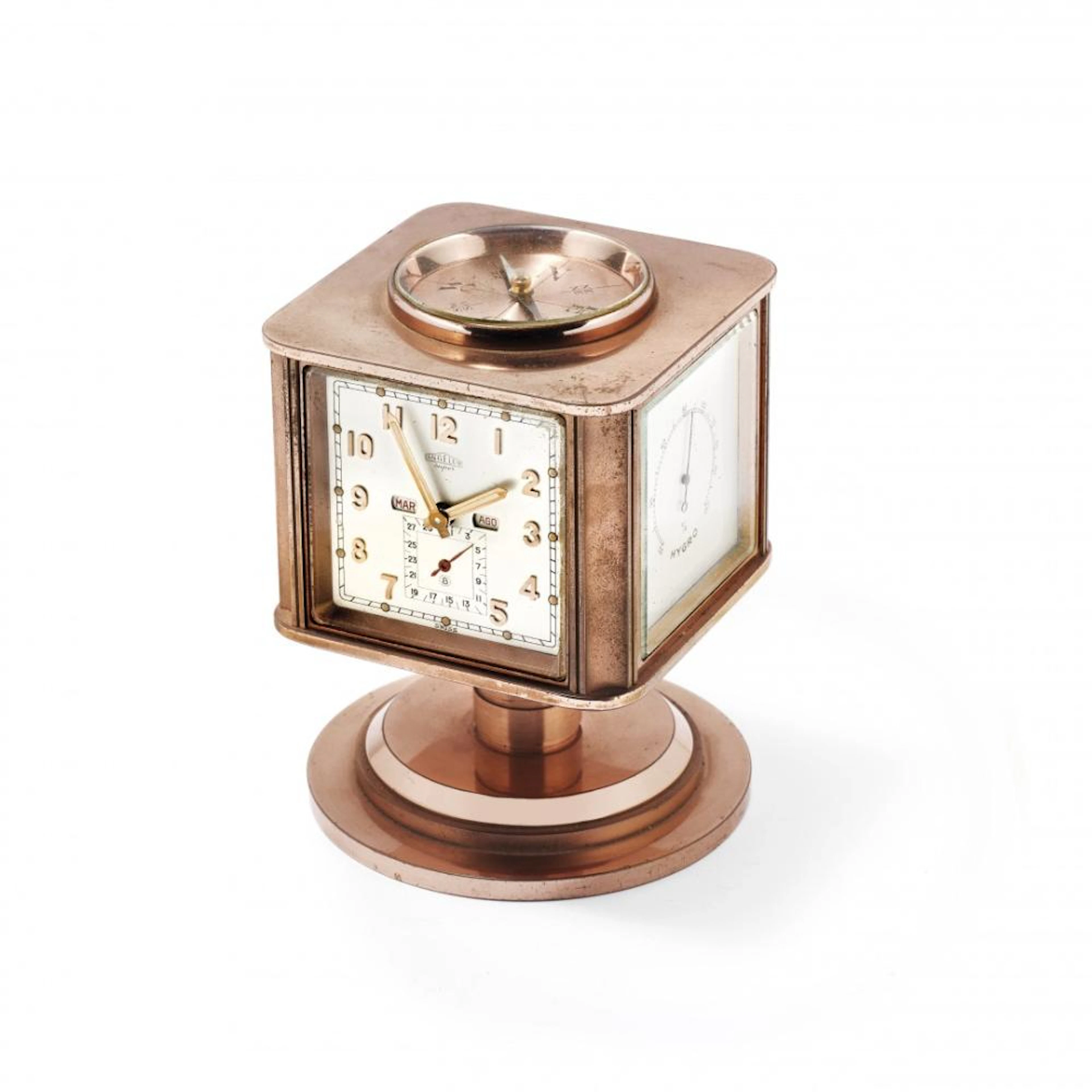 ANGELUS WEATHER STATION, COMPASS AND CALENDAR REF. 403, 50s