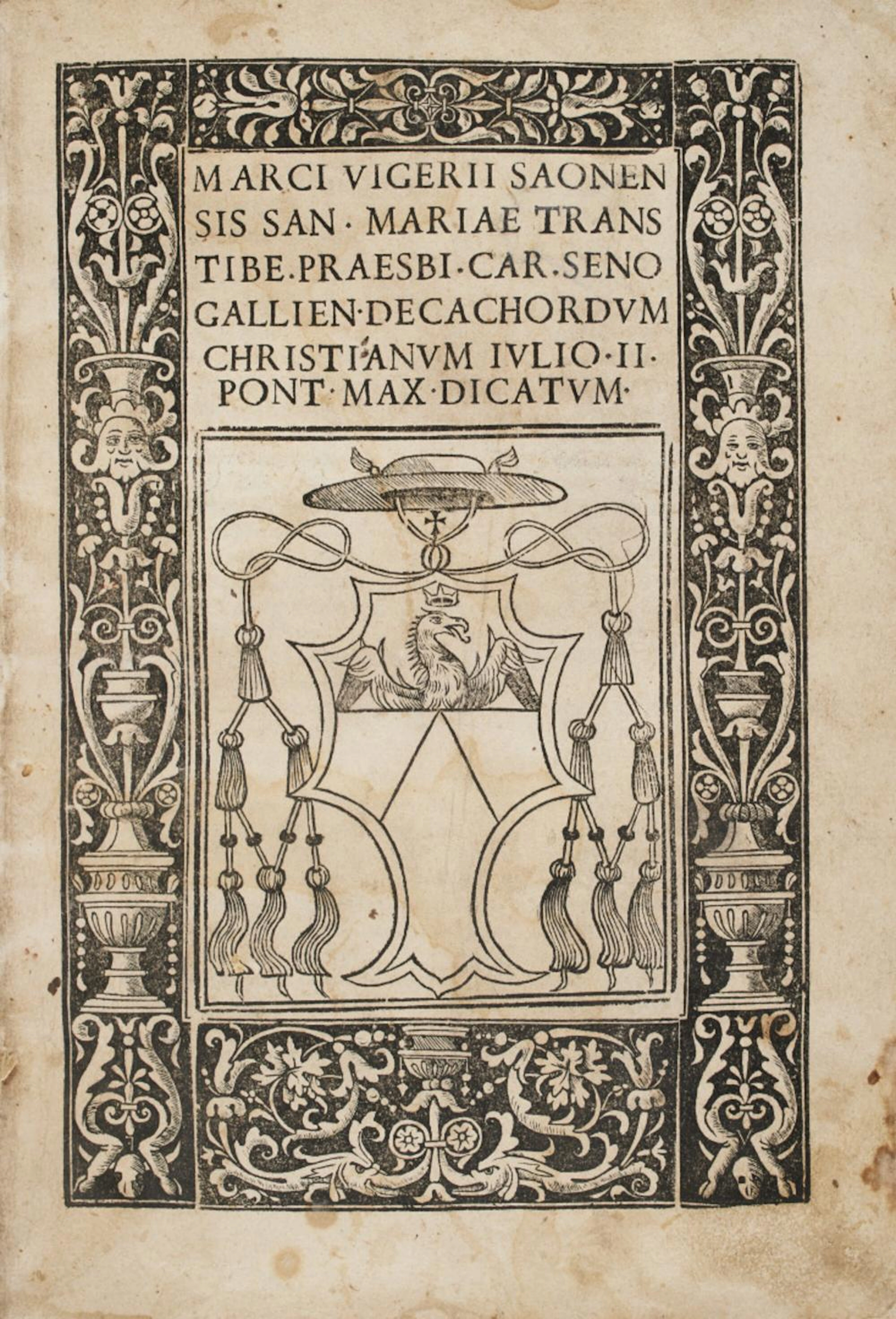 Vigerio, Marco Decachordum christianum Iulio II. Pont. Max. dicatum.