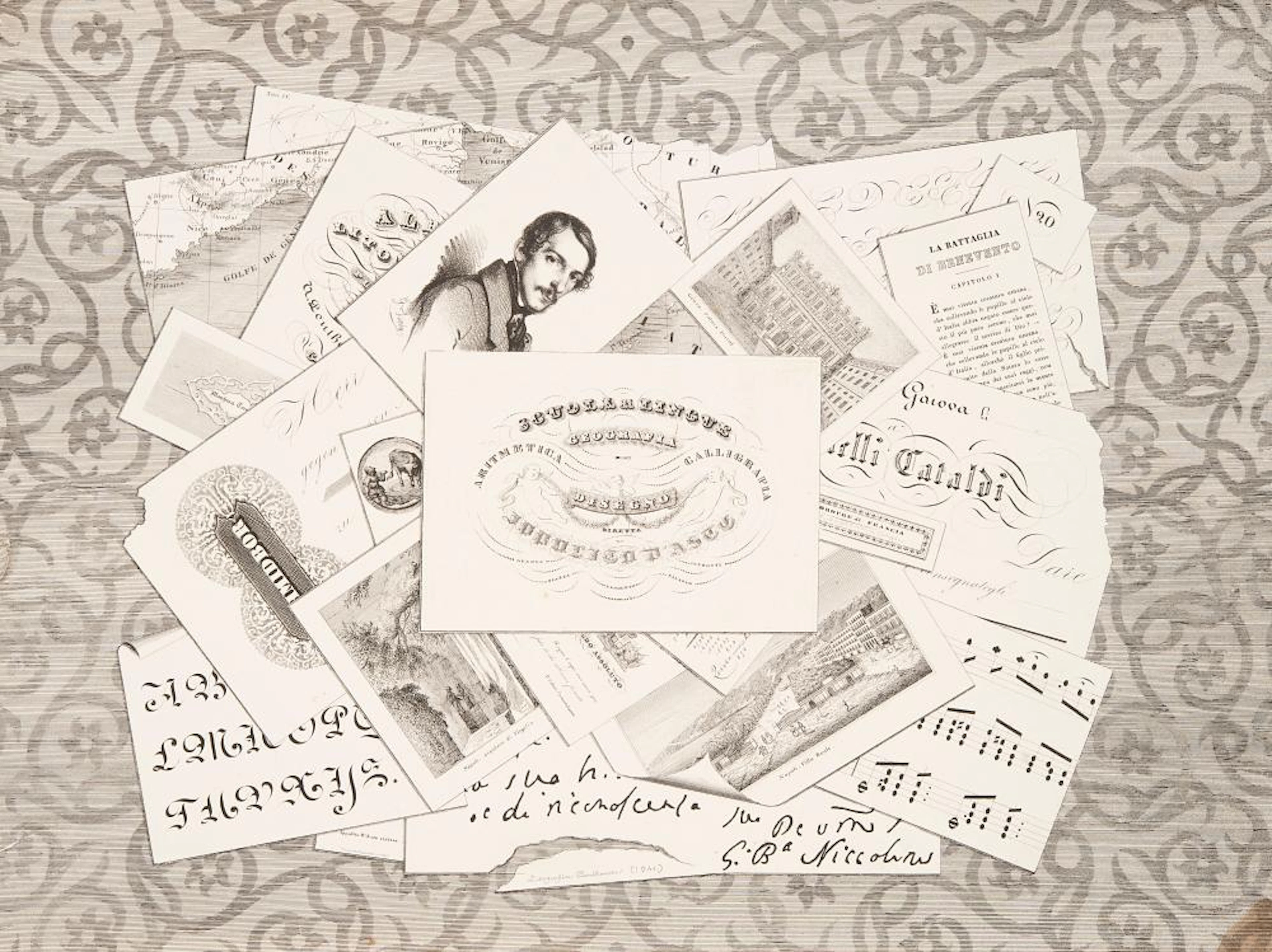 D?Aste, Ippolito Modello di calligrafia.