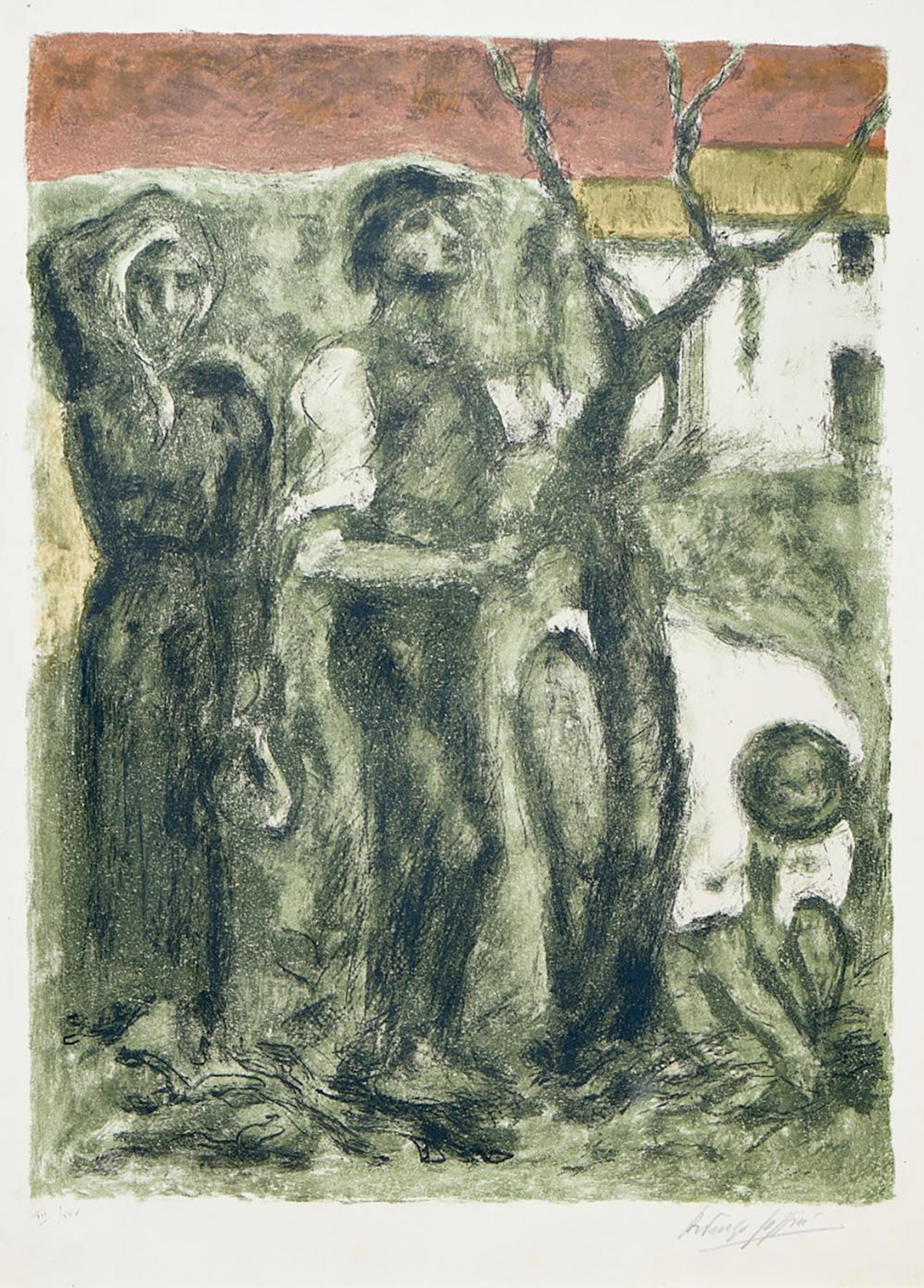 ARDENGO SOFFICI 1879-1964 Pruning 1962