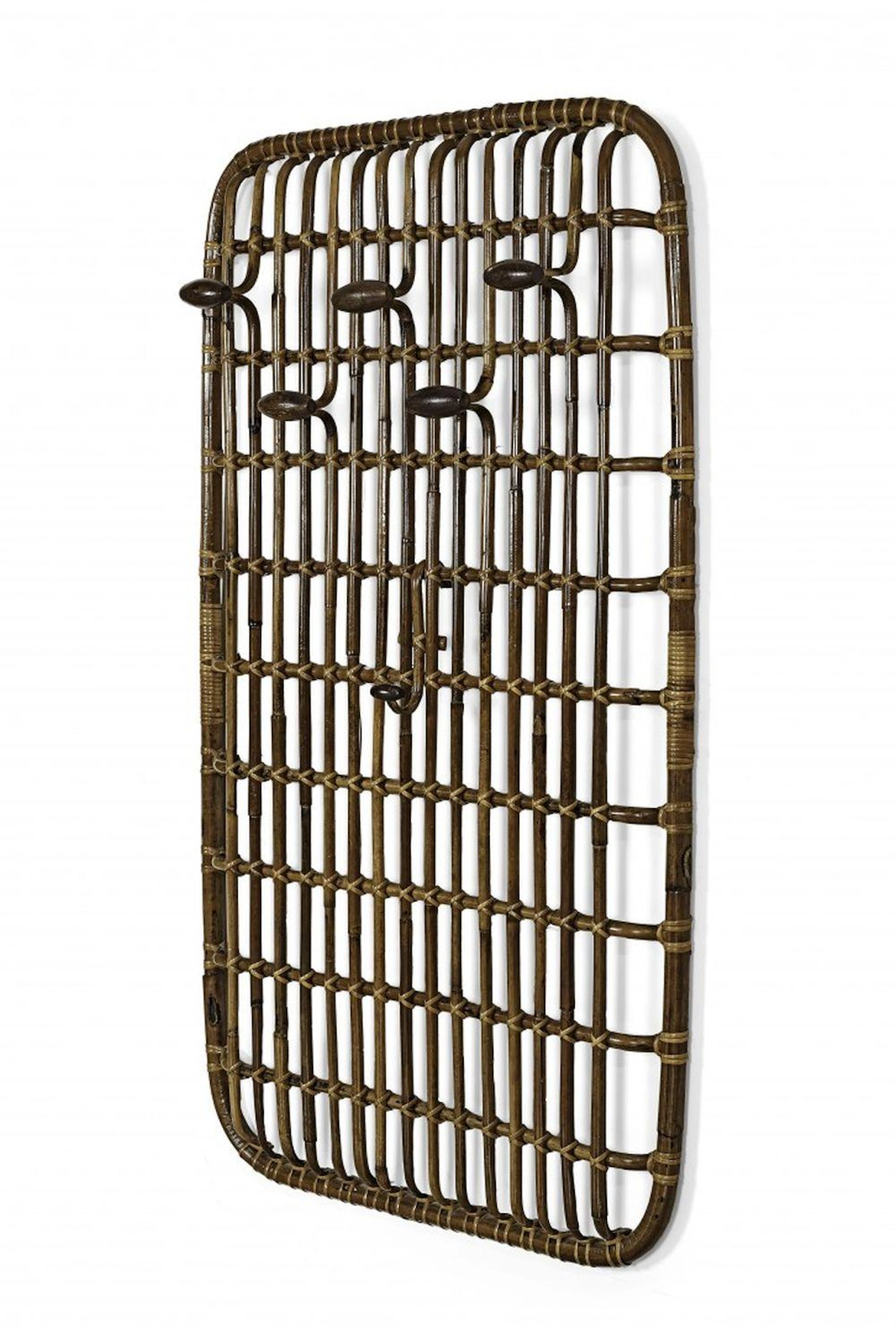 APPENDIABITI DA PARETE Italia, anni '60 Wall coat rack Italy, 1960s