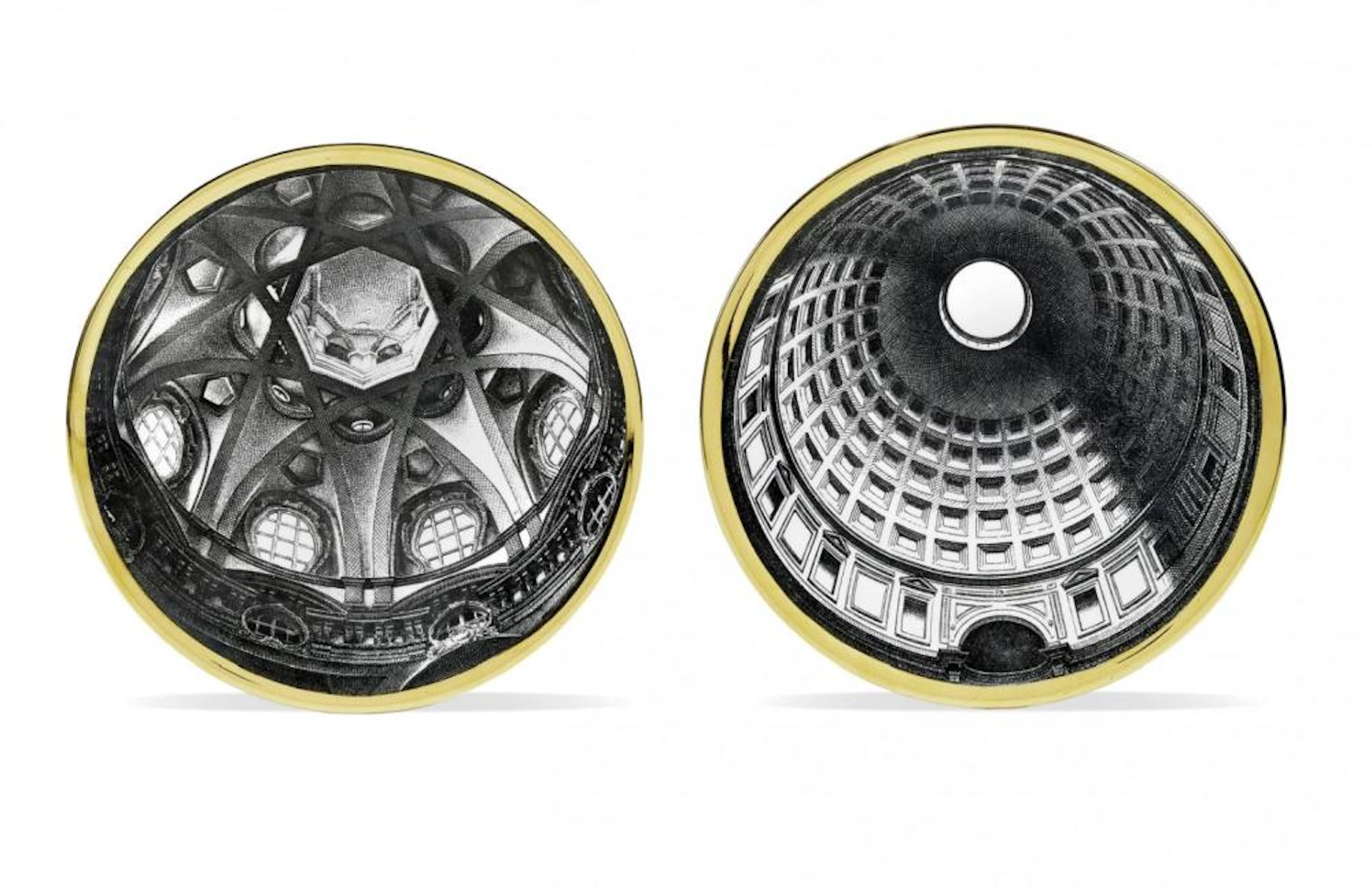 PIERO FORNASETTI 1913-1988 Due piatti serie 'Cupole...
