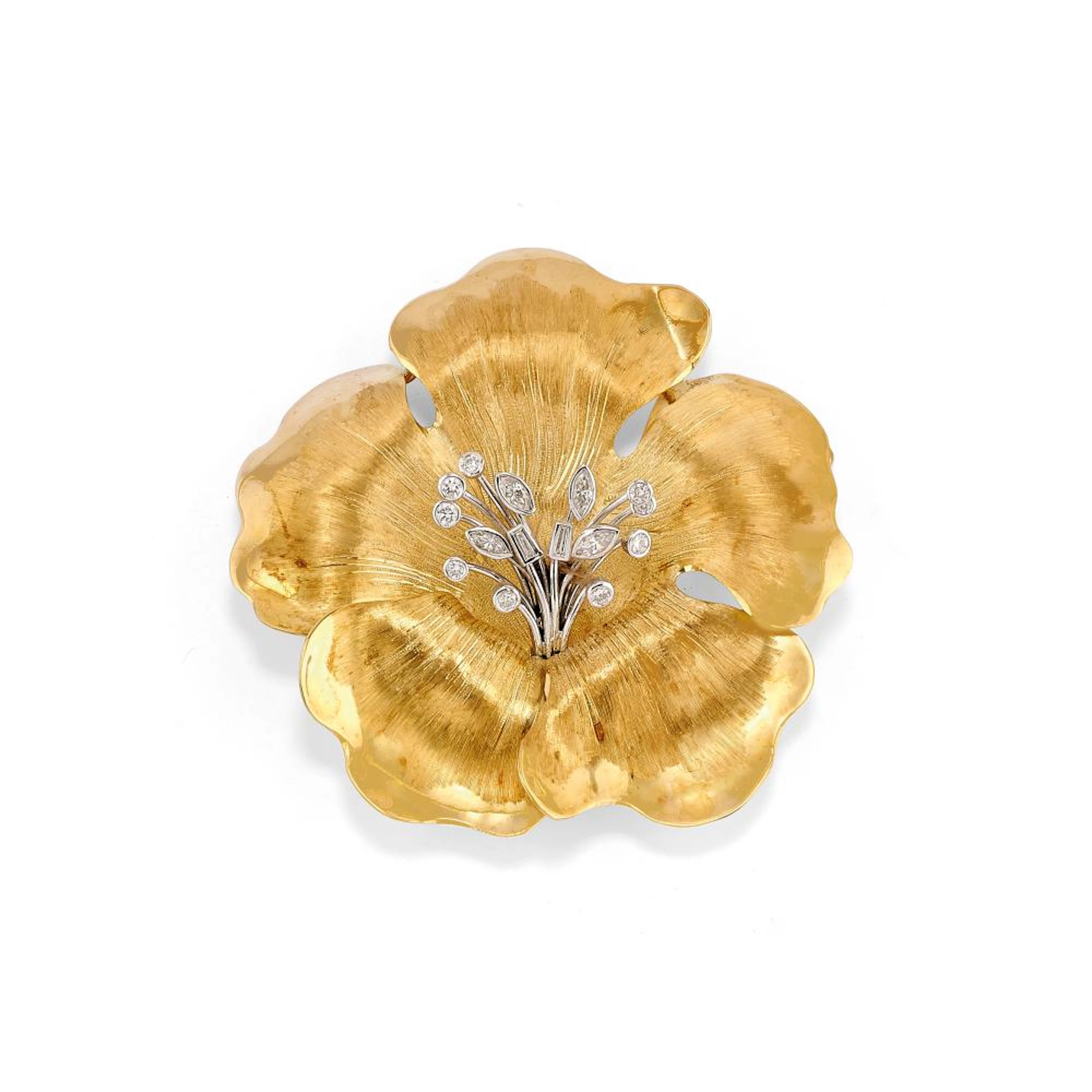 LARGE DIAMOND BROOCH
