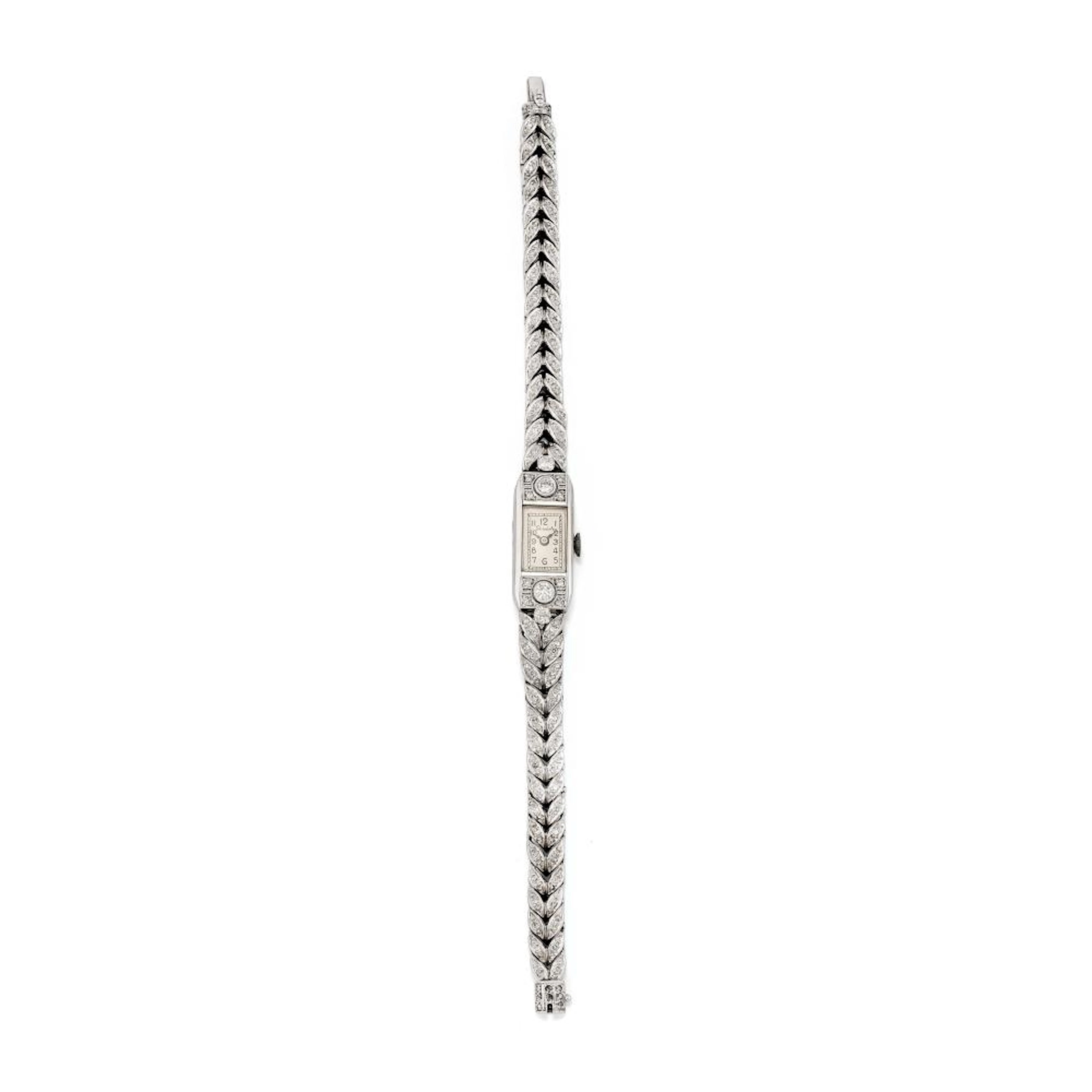 LADY'S DIAMOND WRISTWATCH