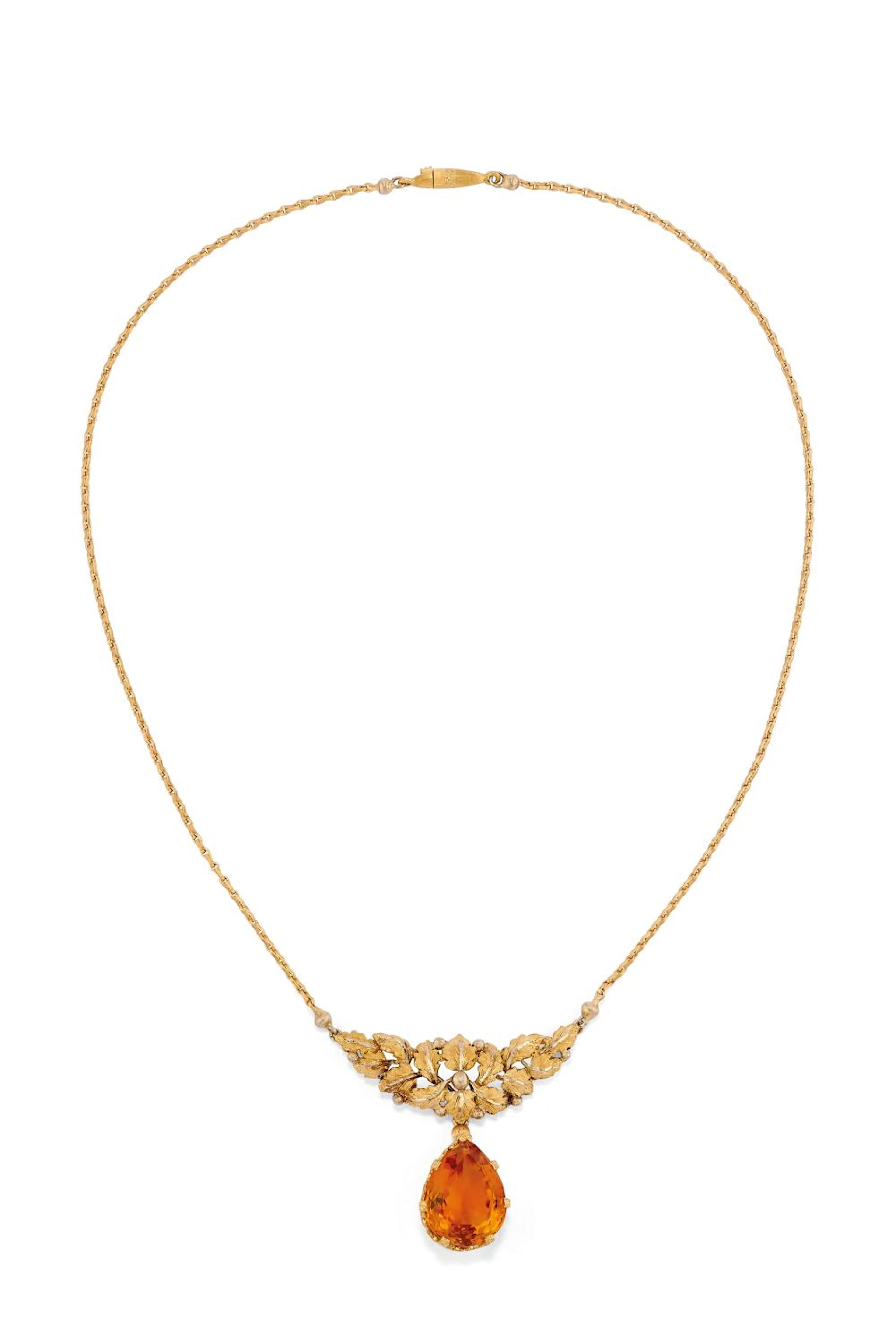 YELLOW GOLD AND CITRINE QUARTZ PARURE, BUCCELLATI