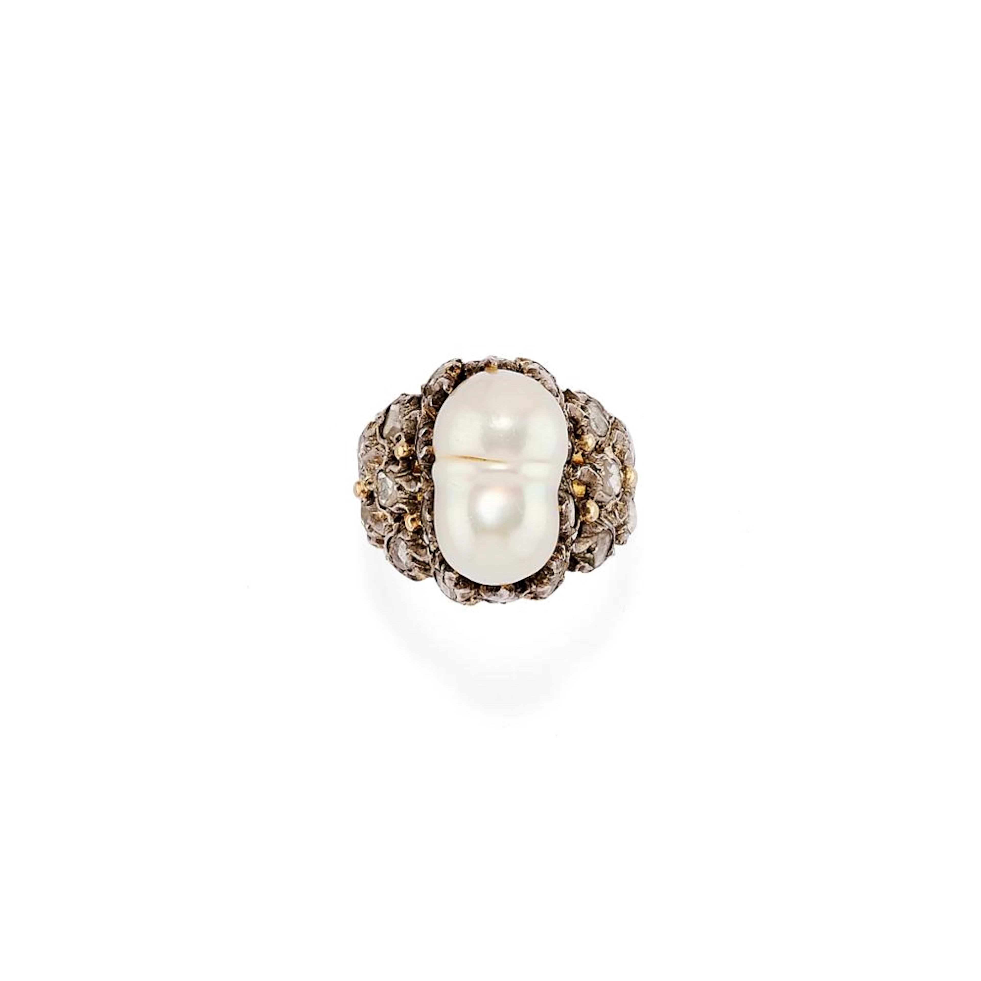 PEARL AND DIAMOND RING, BUCCELLATI