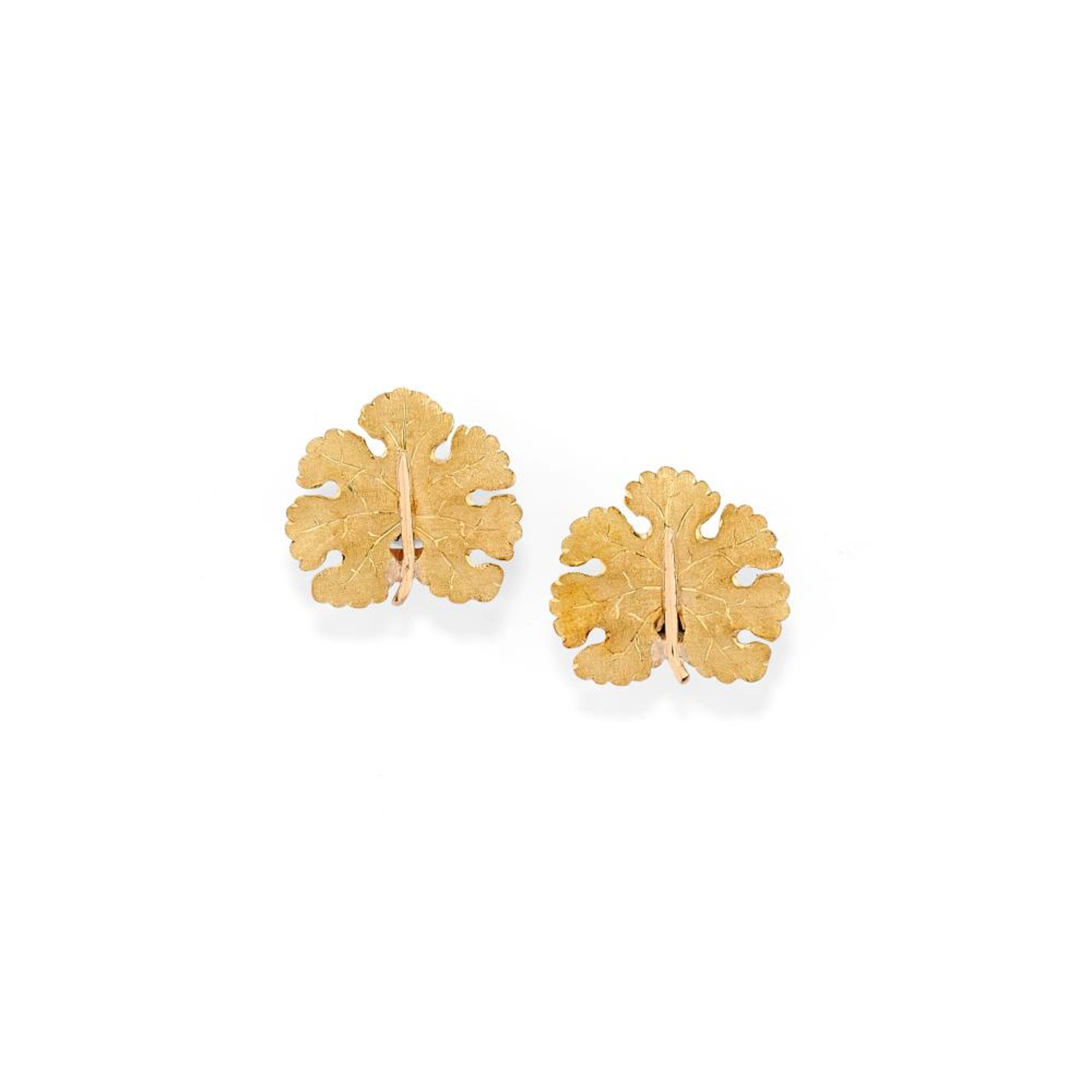 PAIR OF YELLOW GOLD EAR CLIPS, BUCCELLATI