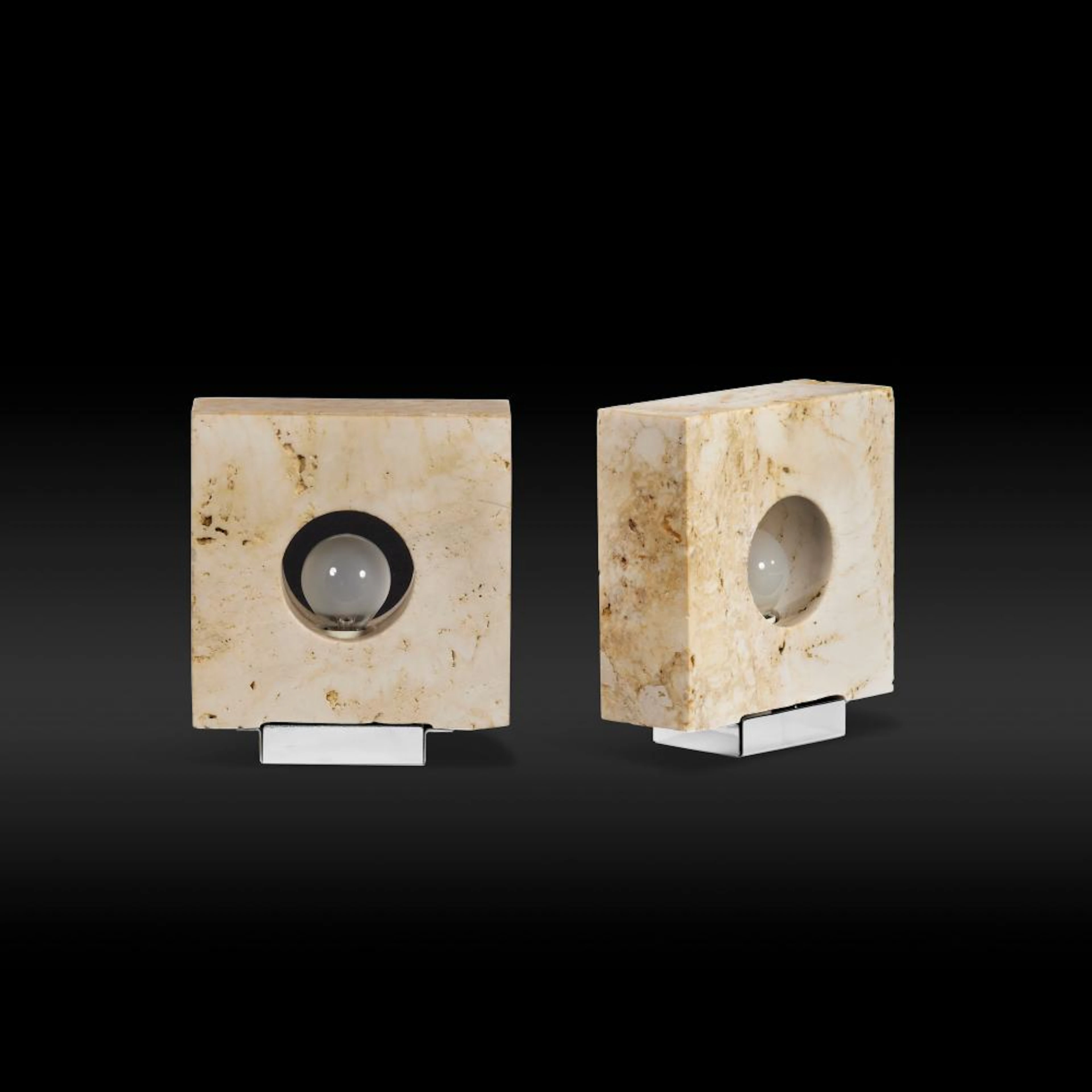 GIULIANO CESARI Two table lamps for Nucleo Sormani 1970