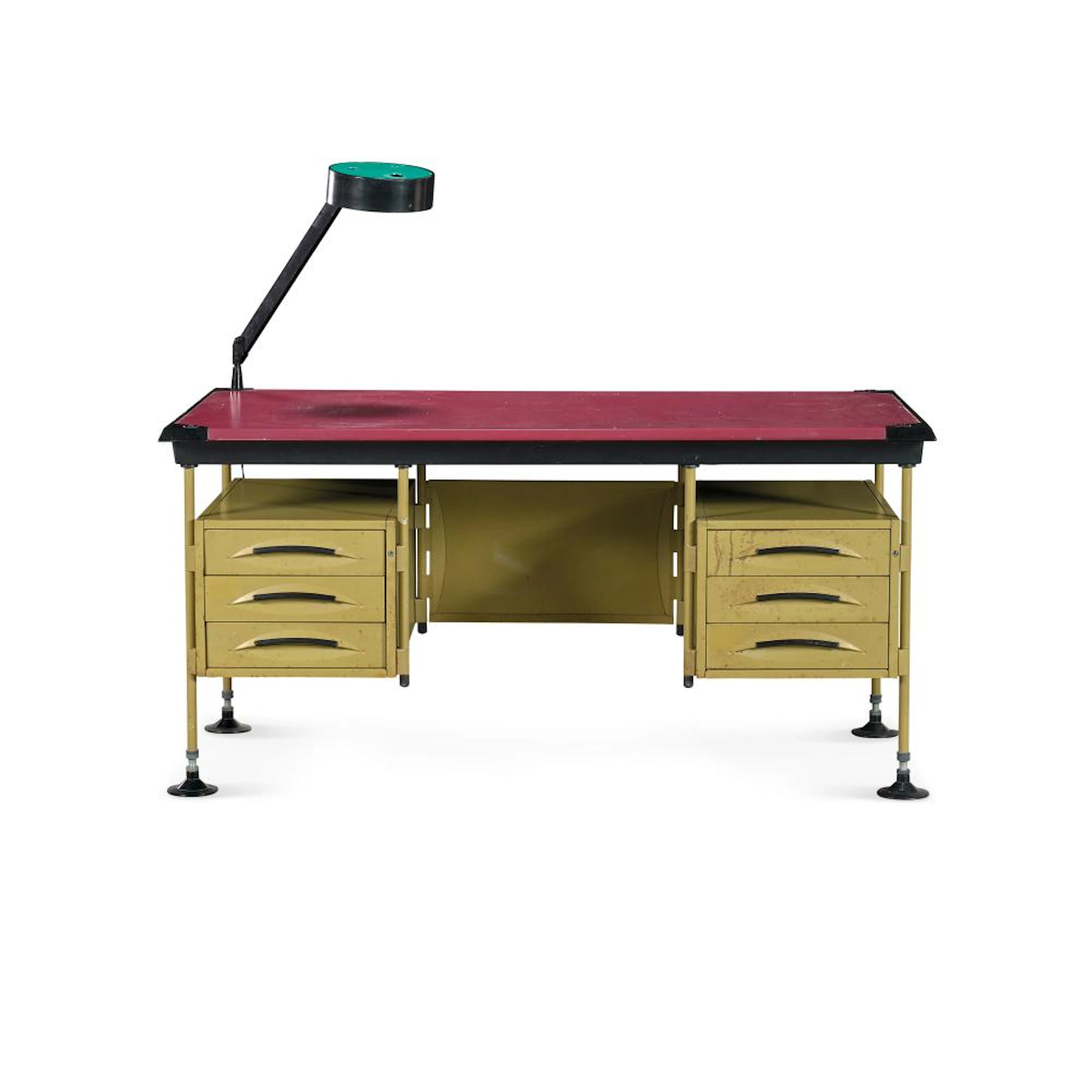 STUDIO BBPR 'Spazio' desk and lamp for Olivetti Synthesis 1960