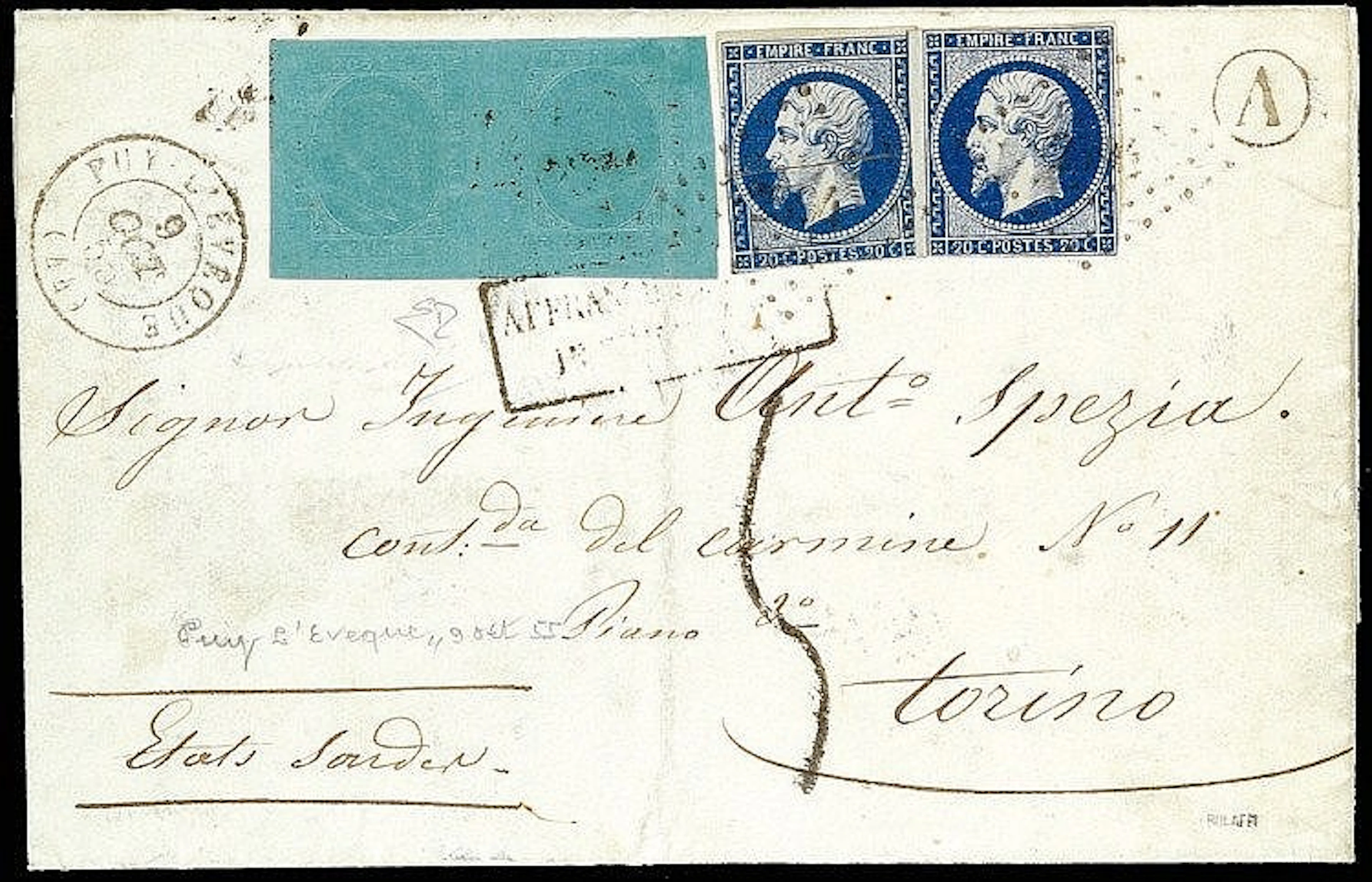 Philately: Sardegna - Affrancature miste