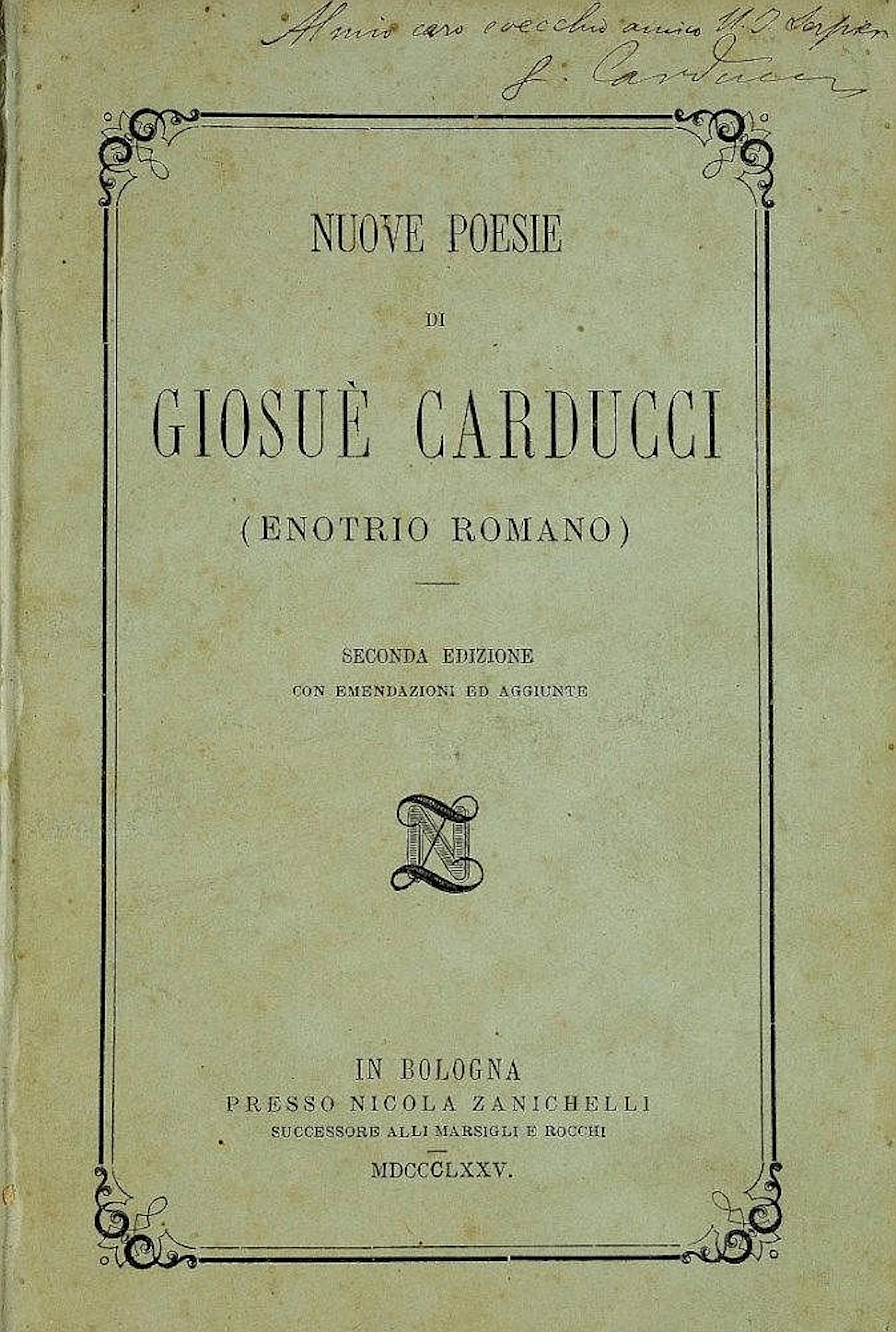 Carducci, Giosuè (1835-1907)