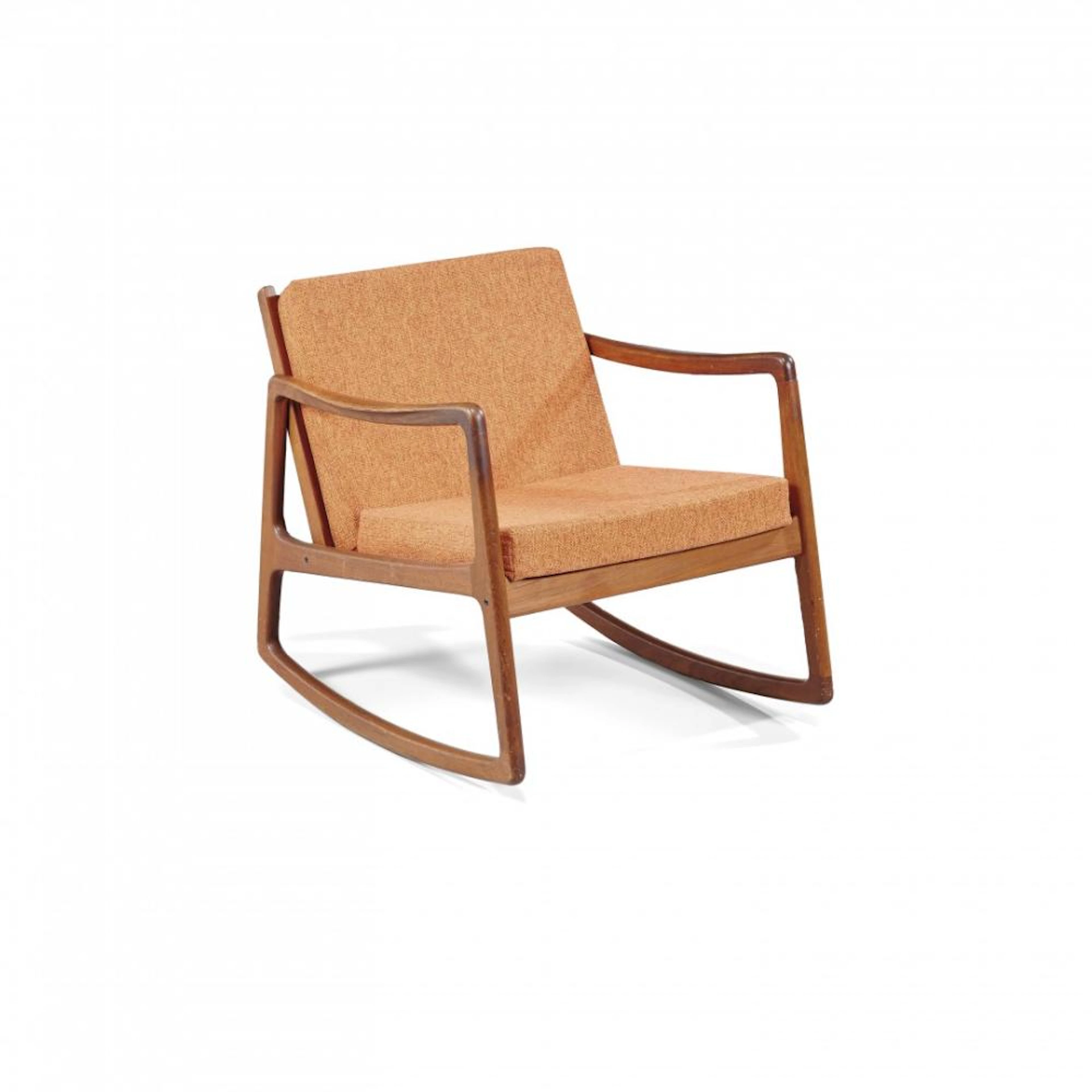 OLE WANSCHER 1903-1985 Sedia a dondolo per France & Son...