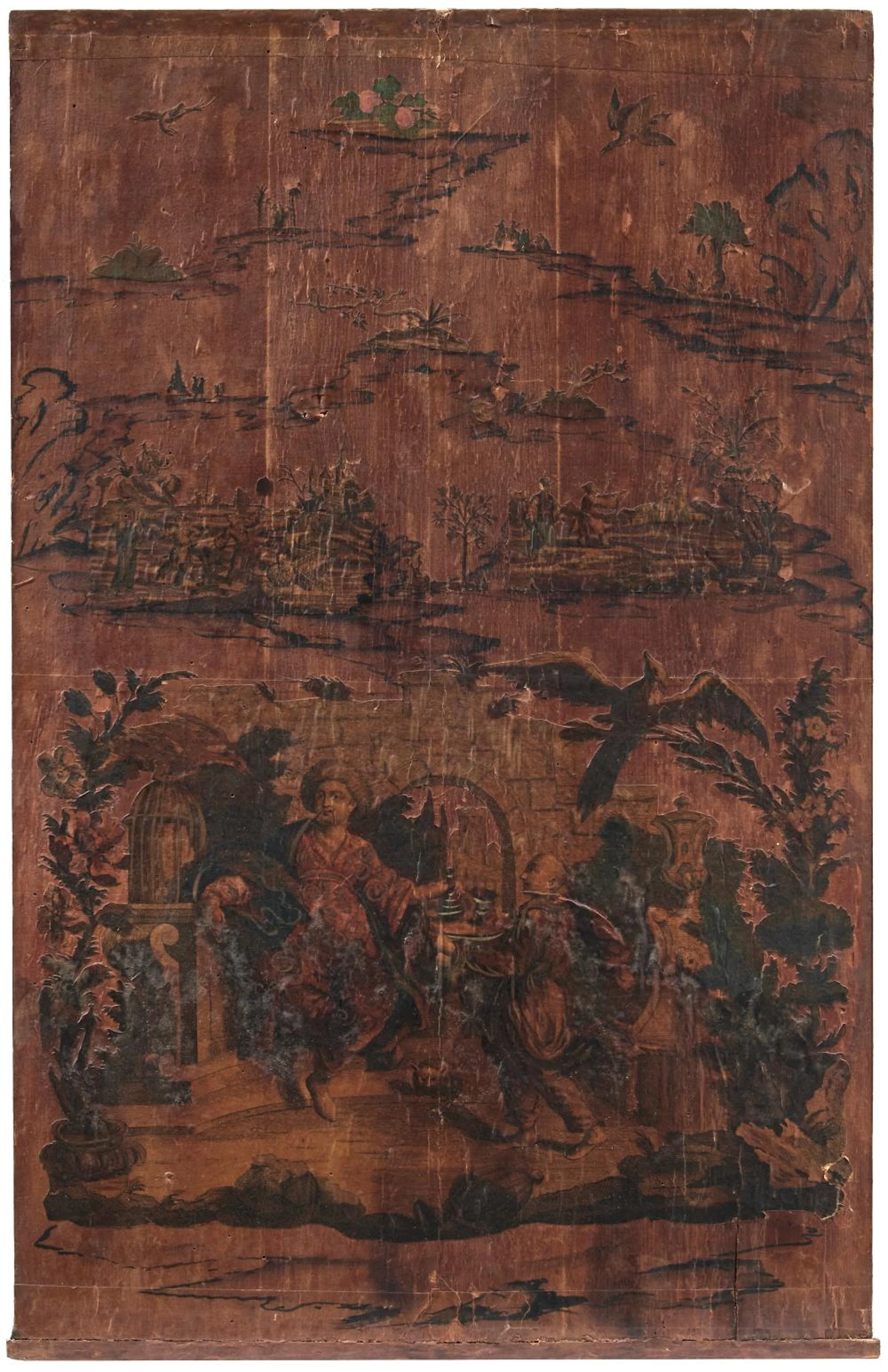Pair of panels 18th-19th Century