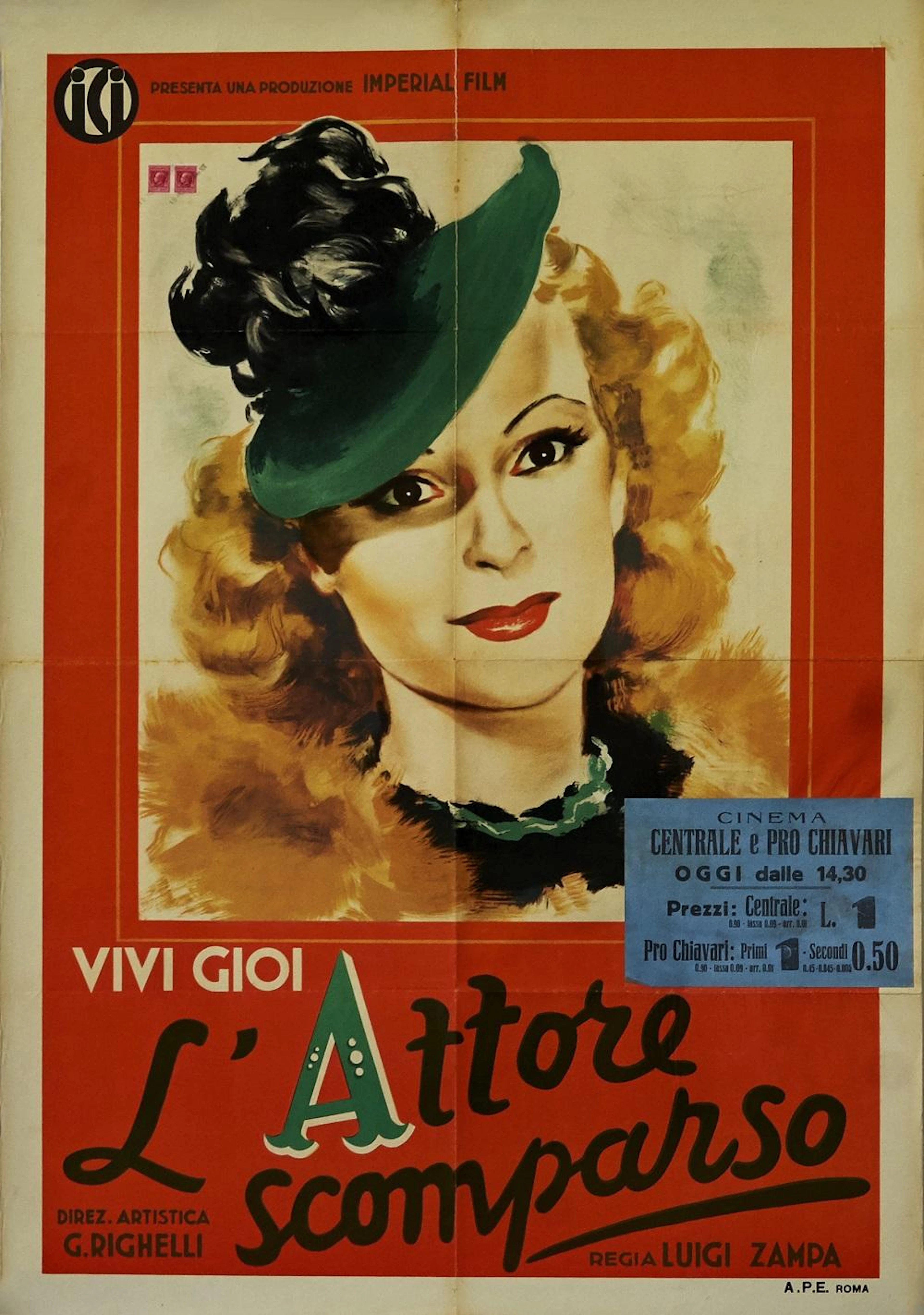 MANIFESTI 1 FOGLIO PER FILM ITALIANI One-sheet posters for Italian Movies