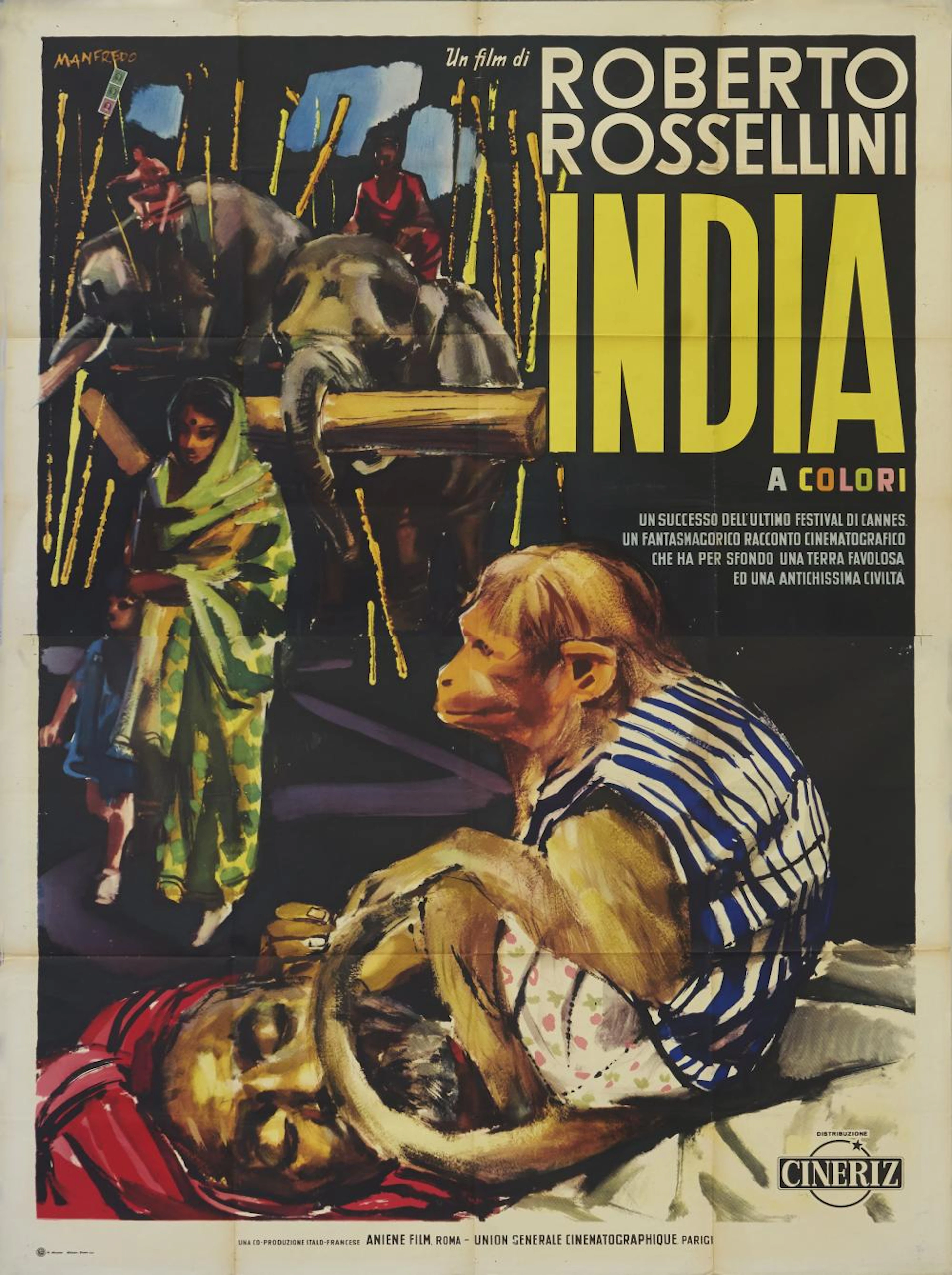 'India' regia di Roberto Rossellini 'India' directed by Roberto Rossellini