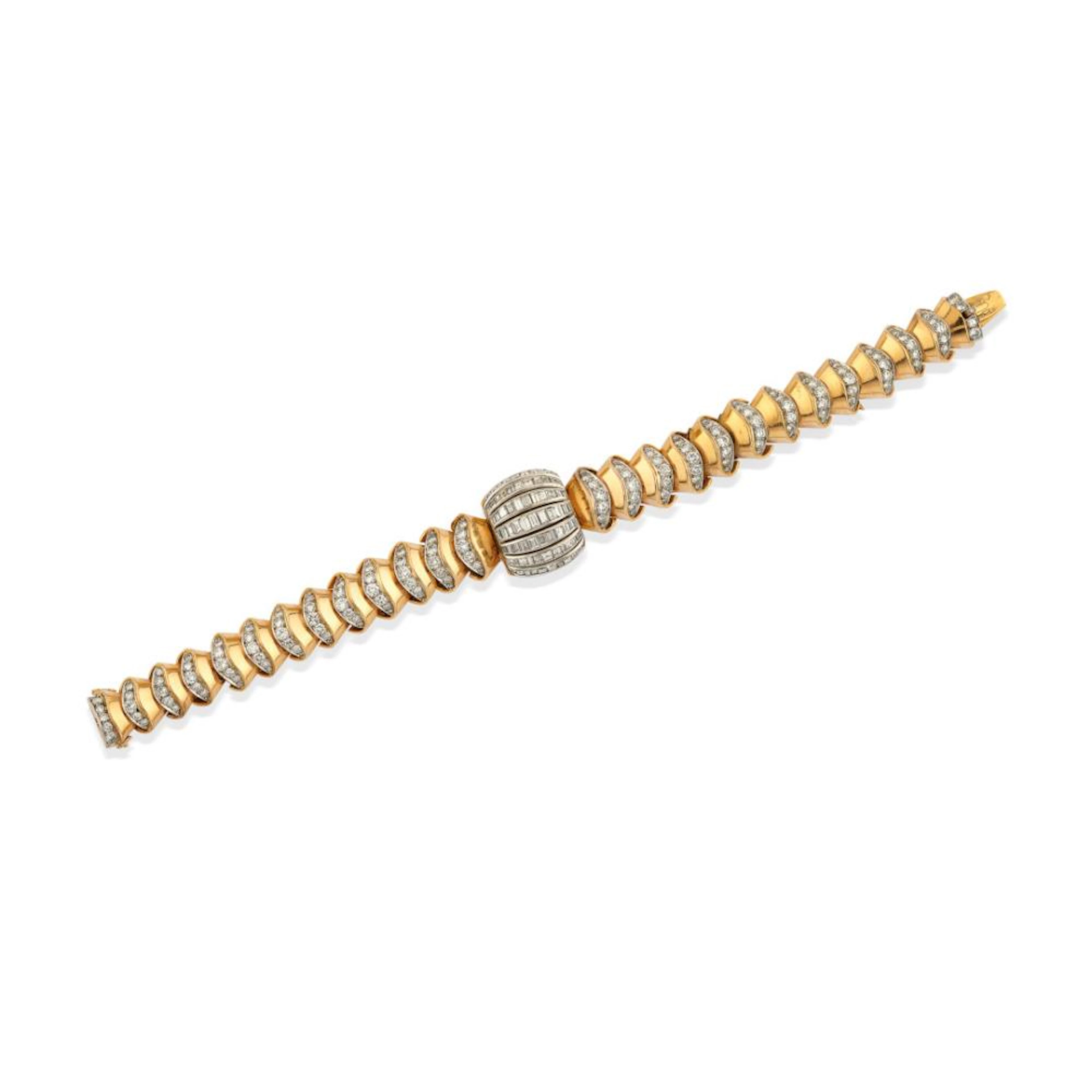 DIAMOND BRACELET-WRISTWATCH, BULGARI