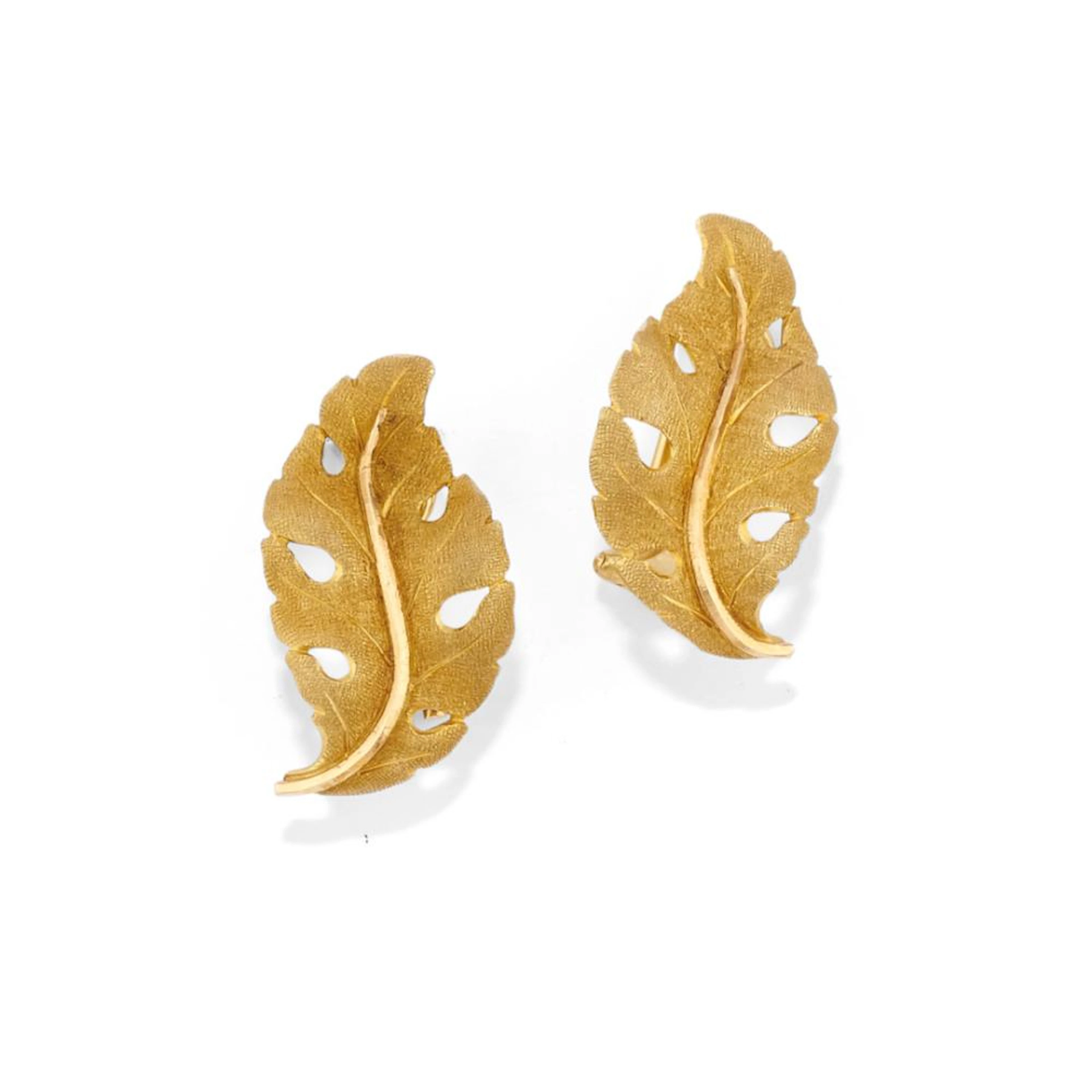 PAIR OF 18K YELLOW GOLD EAR CLIPS, BUCCELLATI