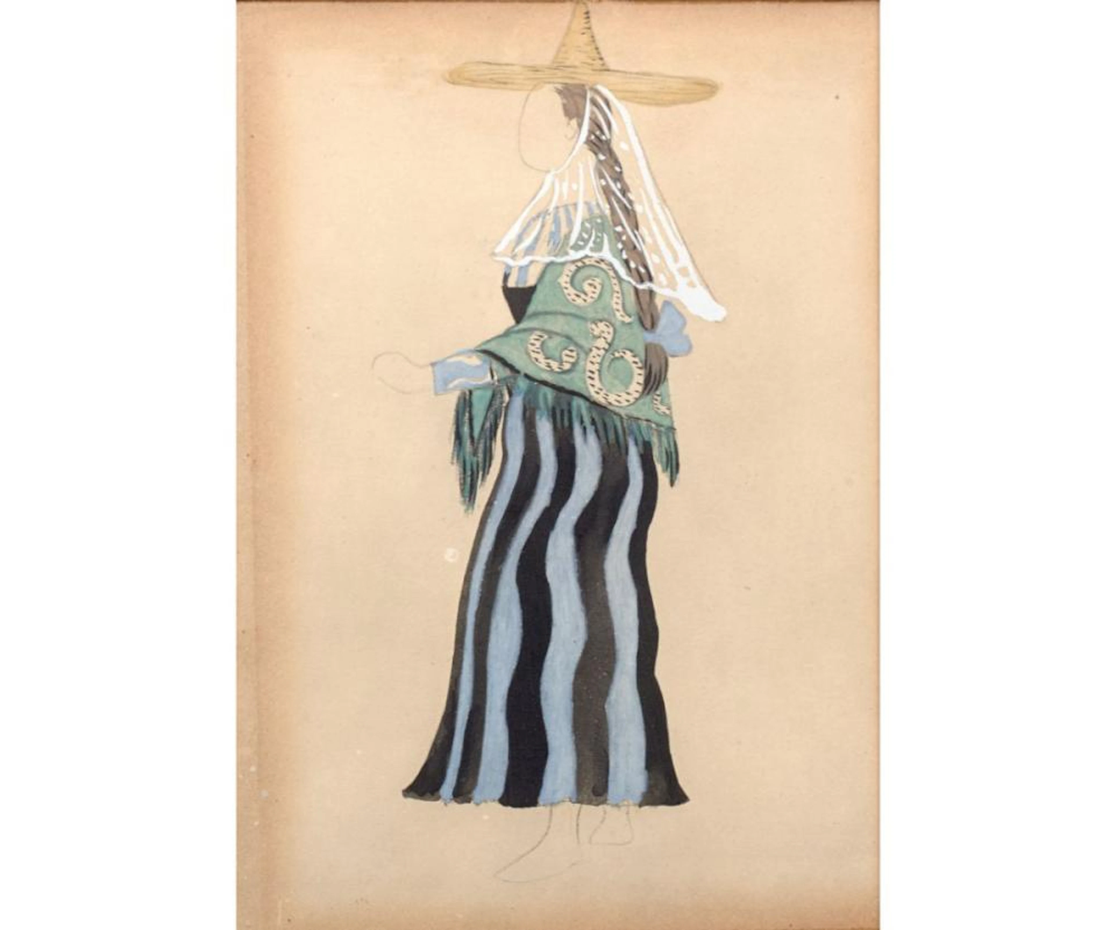 PABLO PICASSO 1881-1973 La Mallorquina (costume design for 'Le Tricorne') 1920