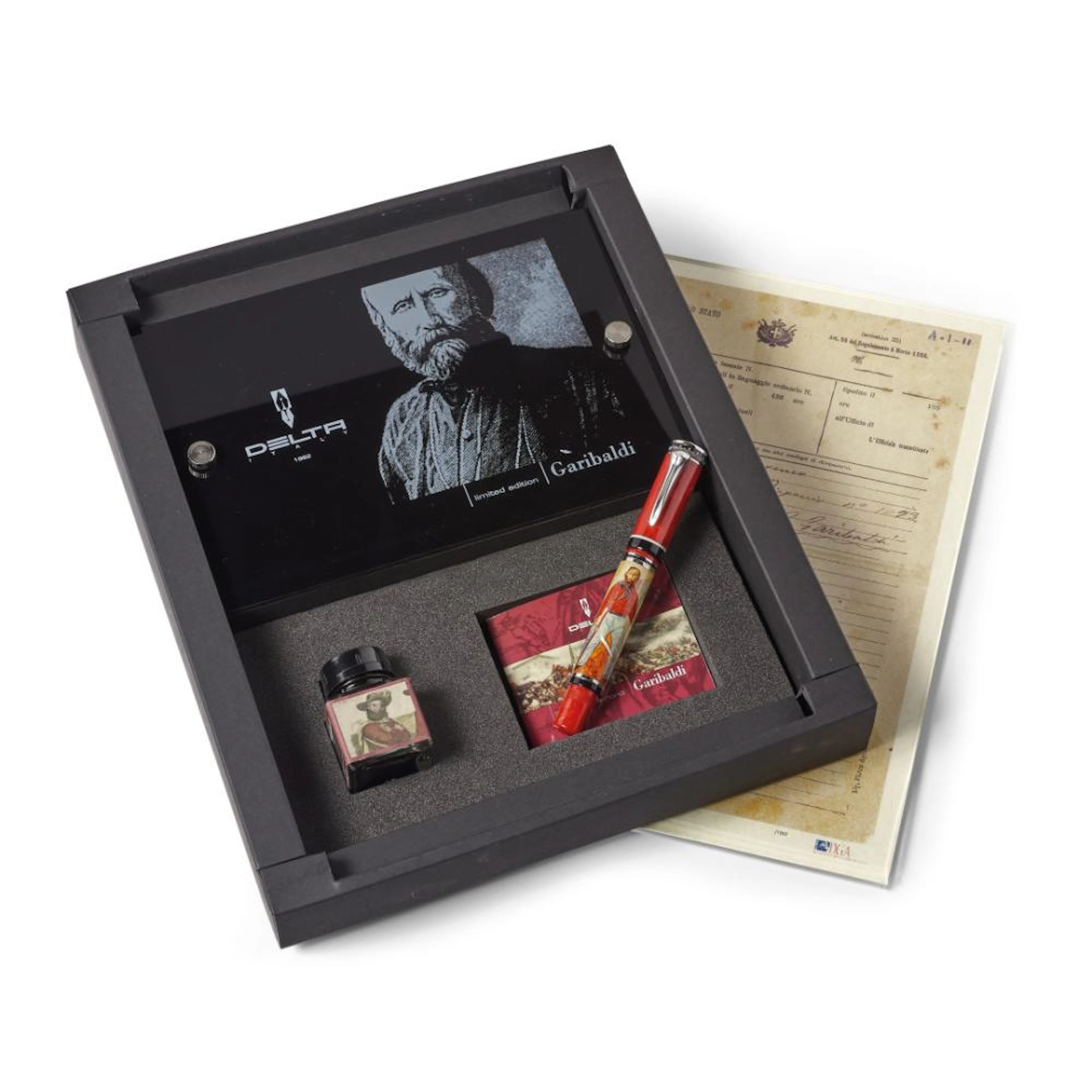 DELTA GIUSEPPE GARIBALDI FOUNTAIN PEN, BOX AND WARRANTY