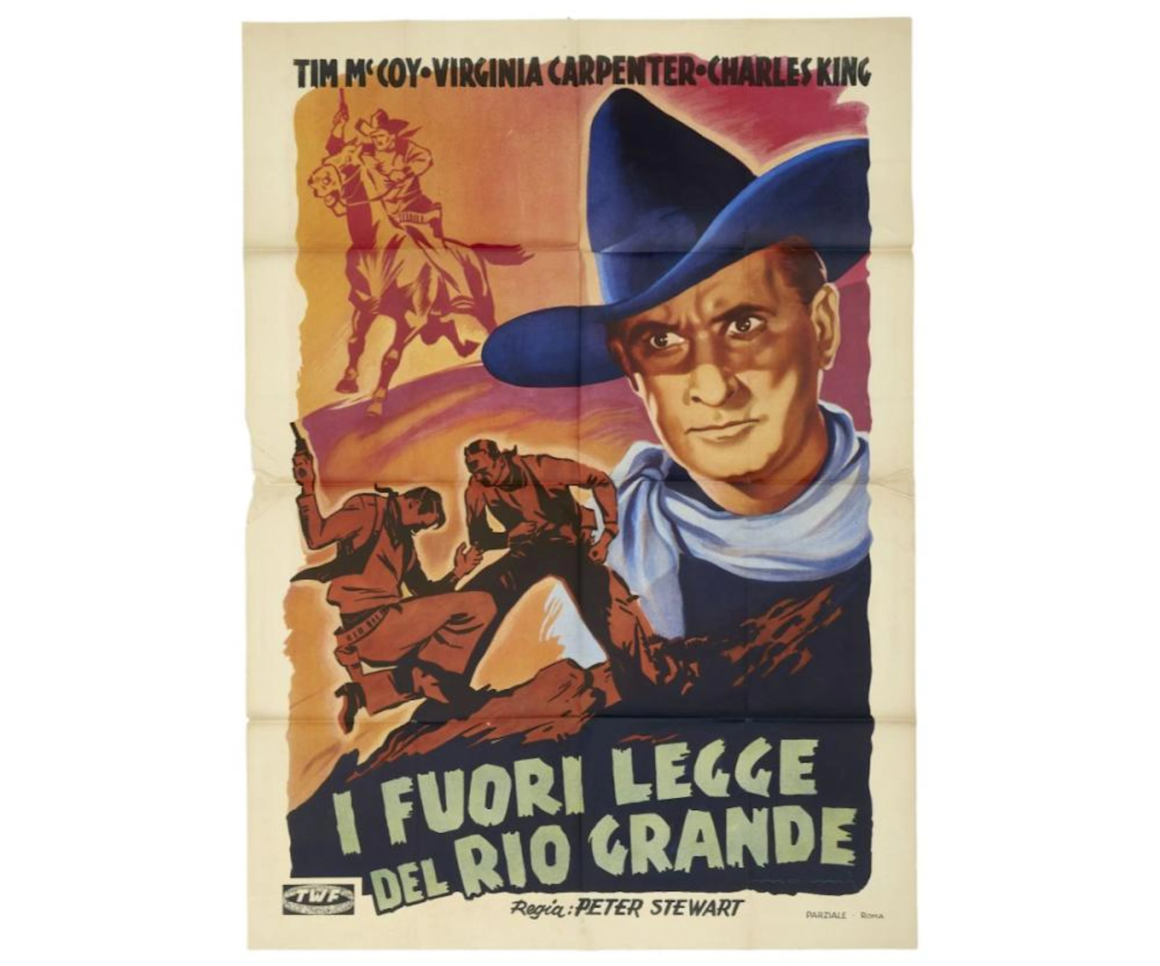 PIERO MONNI 'I fuori legge del Rio Grande' con Tim McCoy...