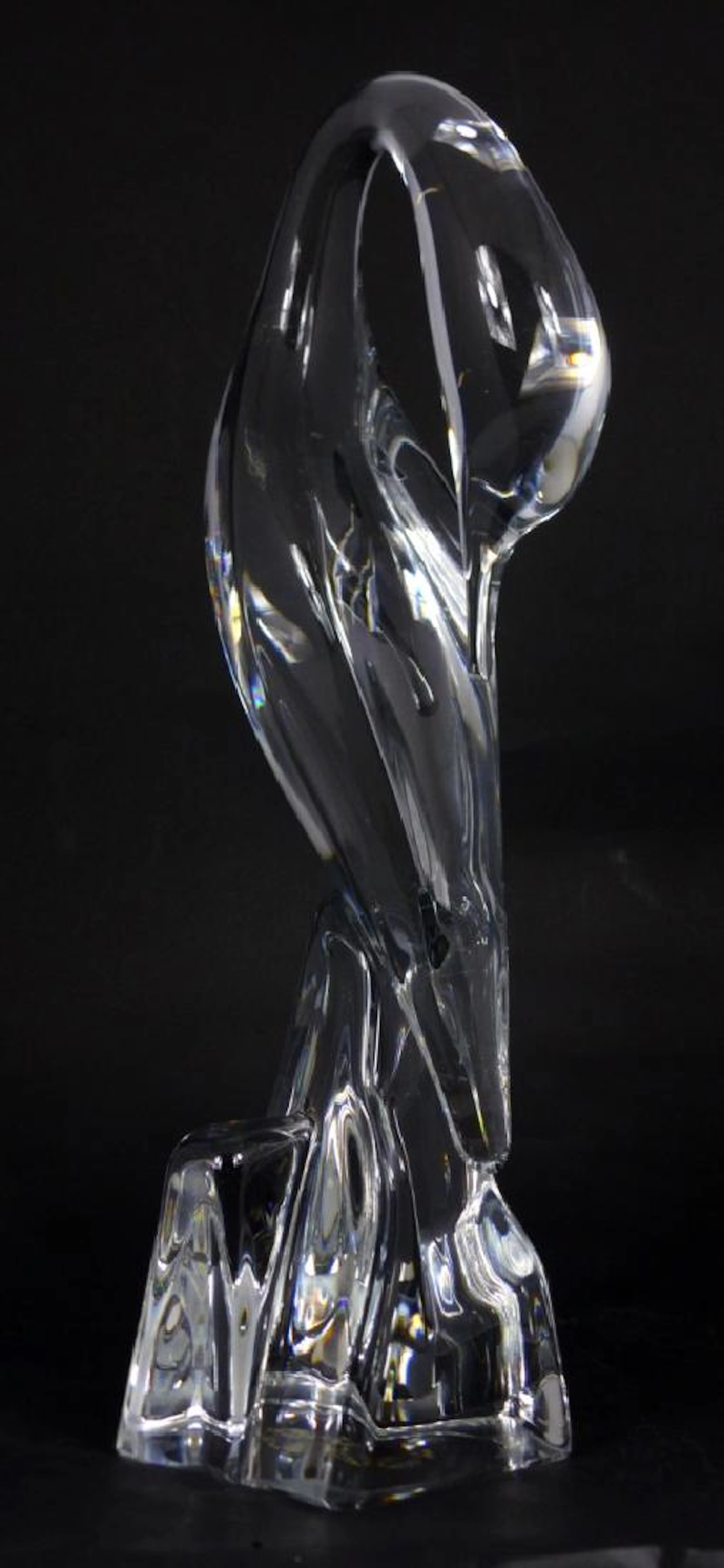 Daum crystal bird sculpture