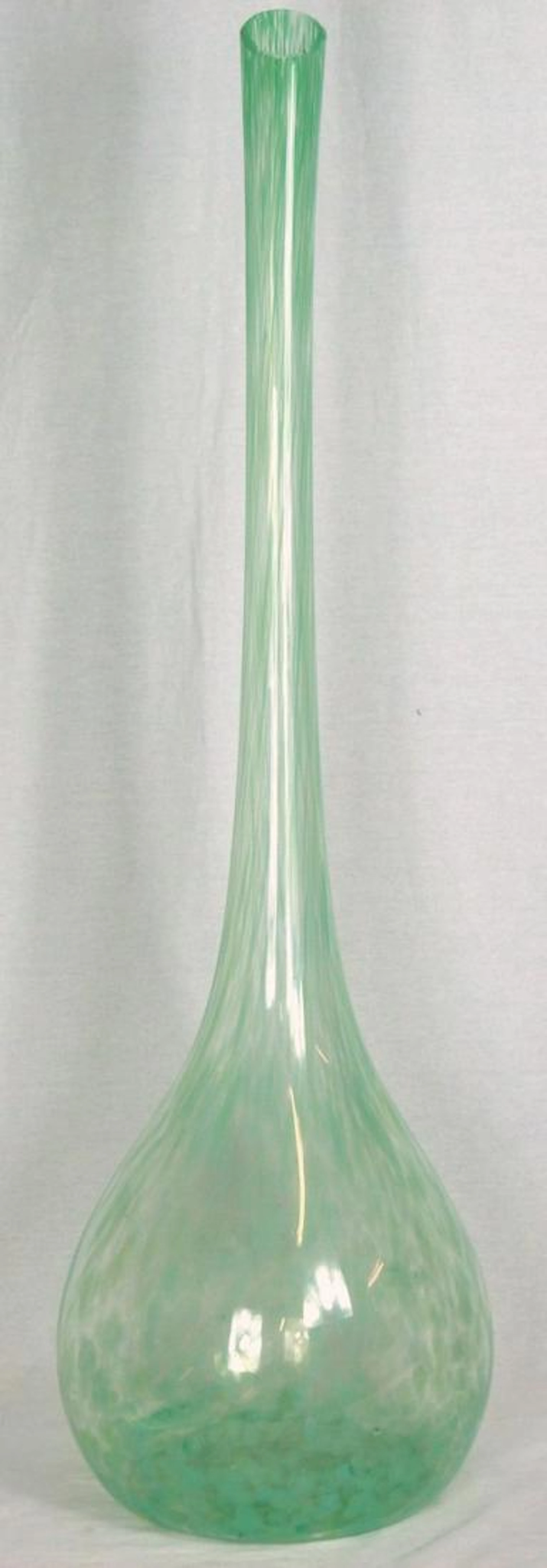 Large artigianato muranese glass bottle vase 40"