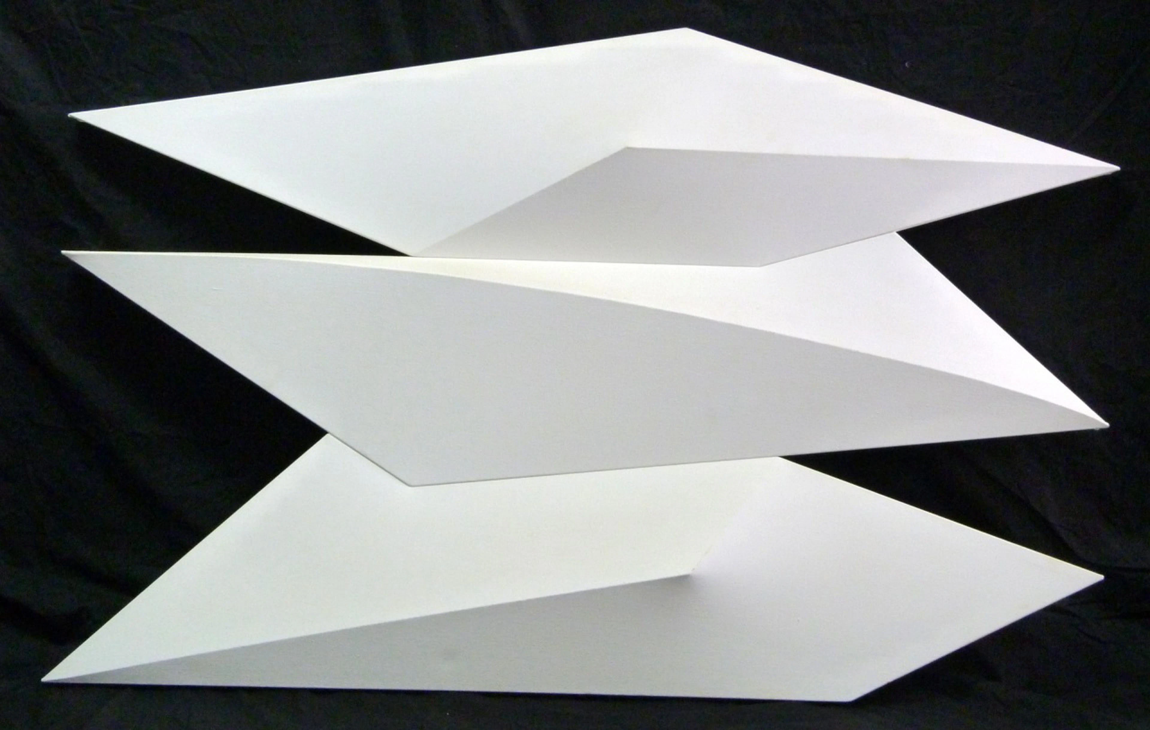 Charles hinman 'white clipper' acrylic on canvas