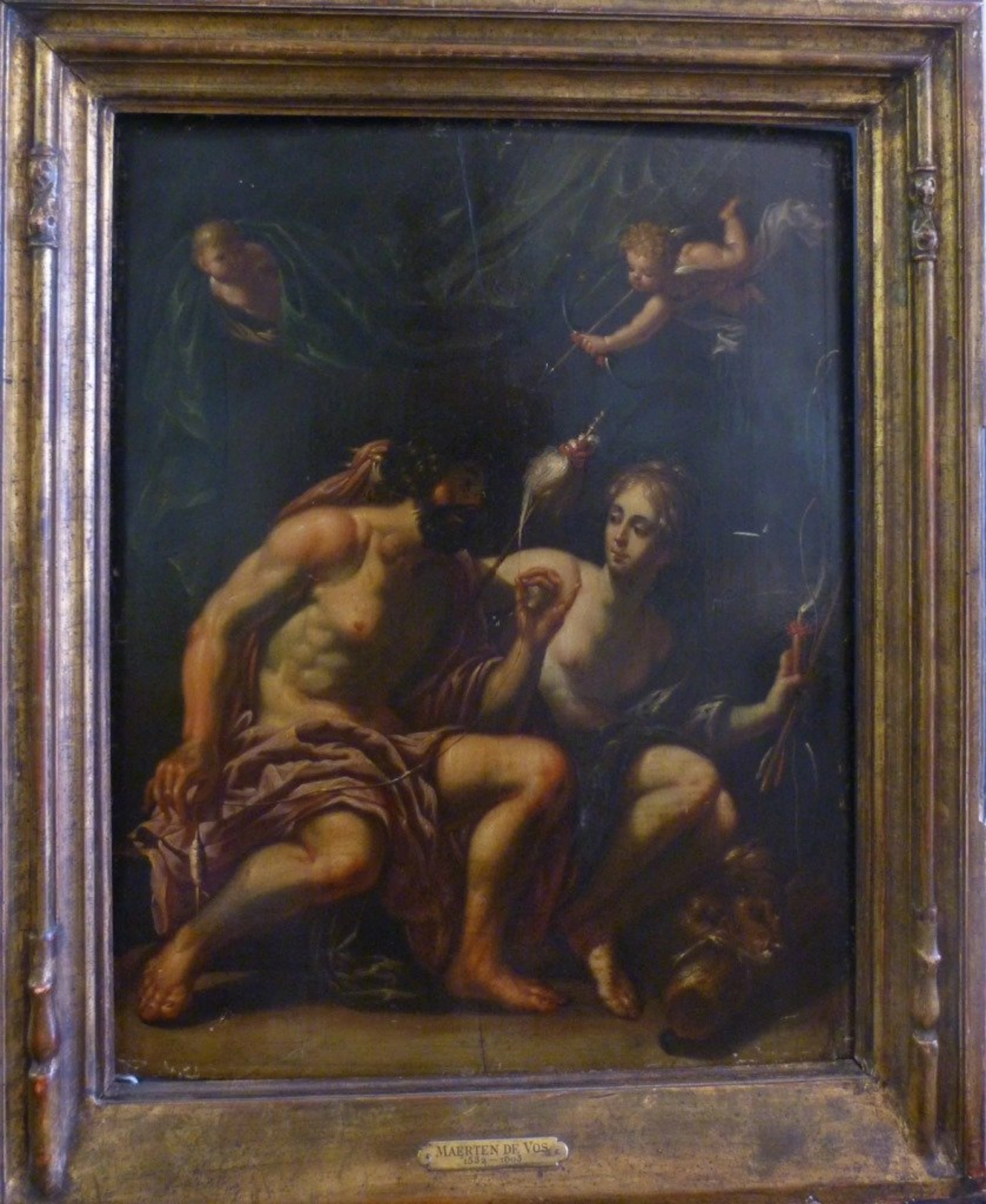 MAERTEN DE VOS 16th C OIL PAINTING ON BOARD