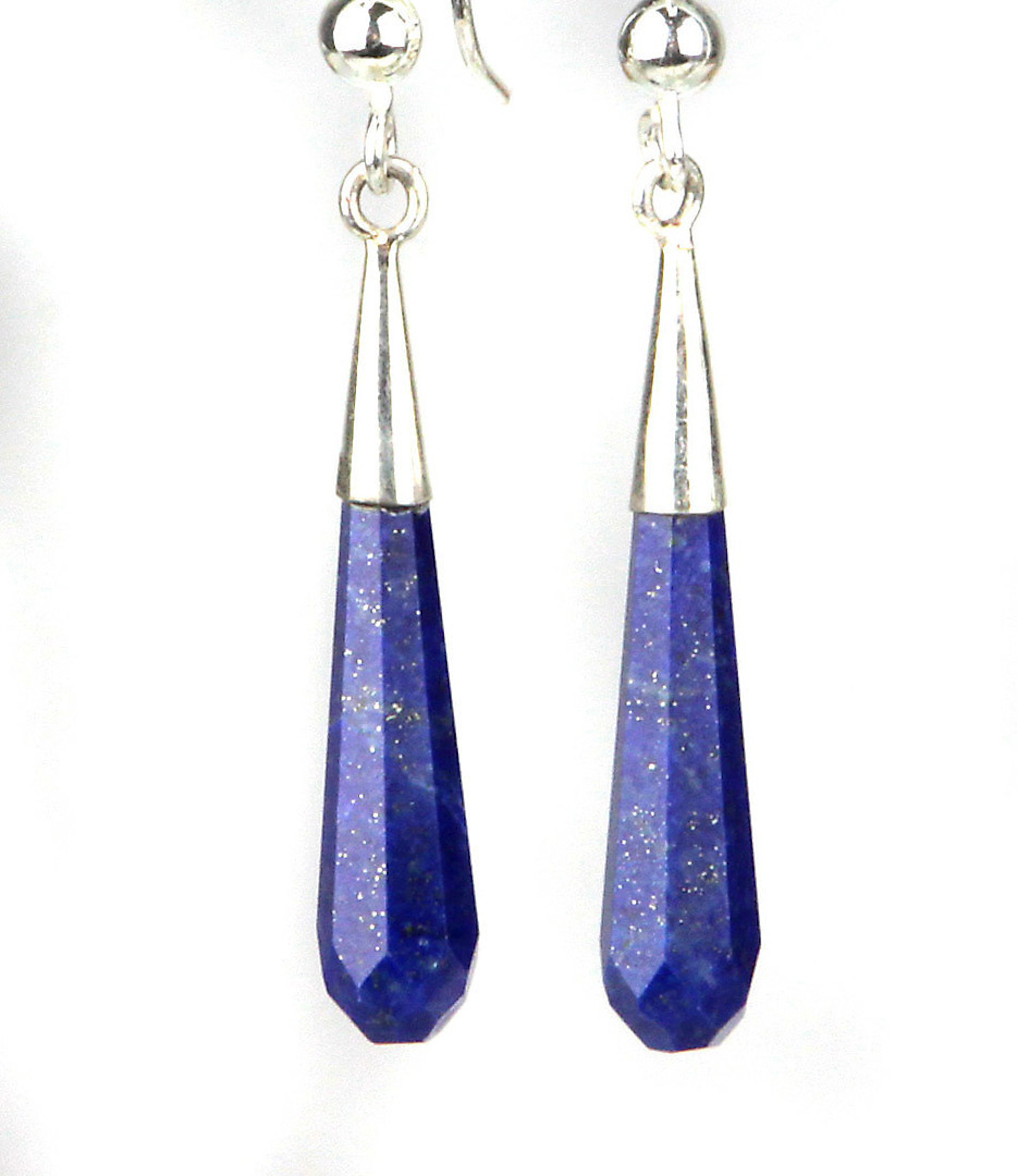 LAPISLAZULI OHRRINGE 925 SILBER.