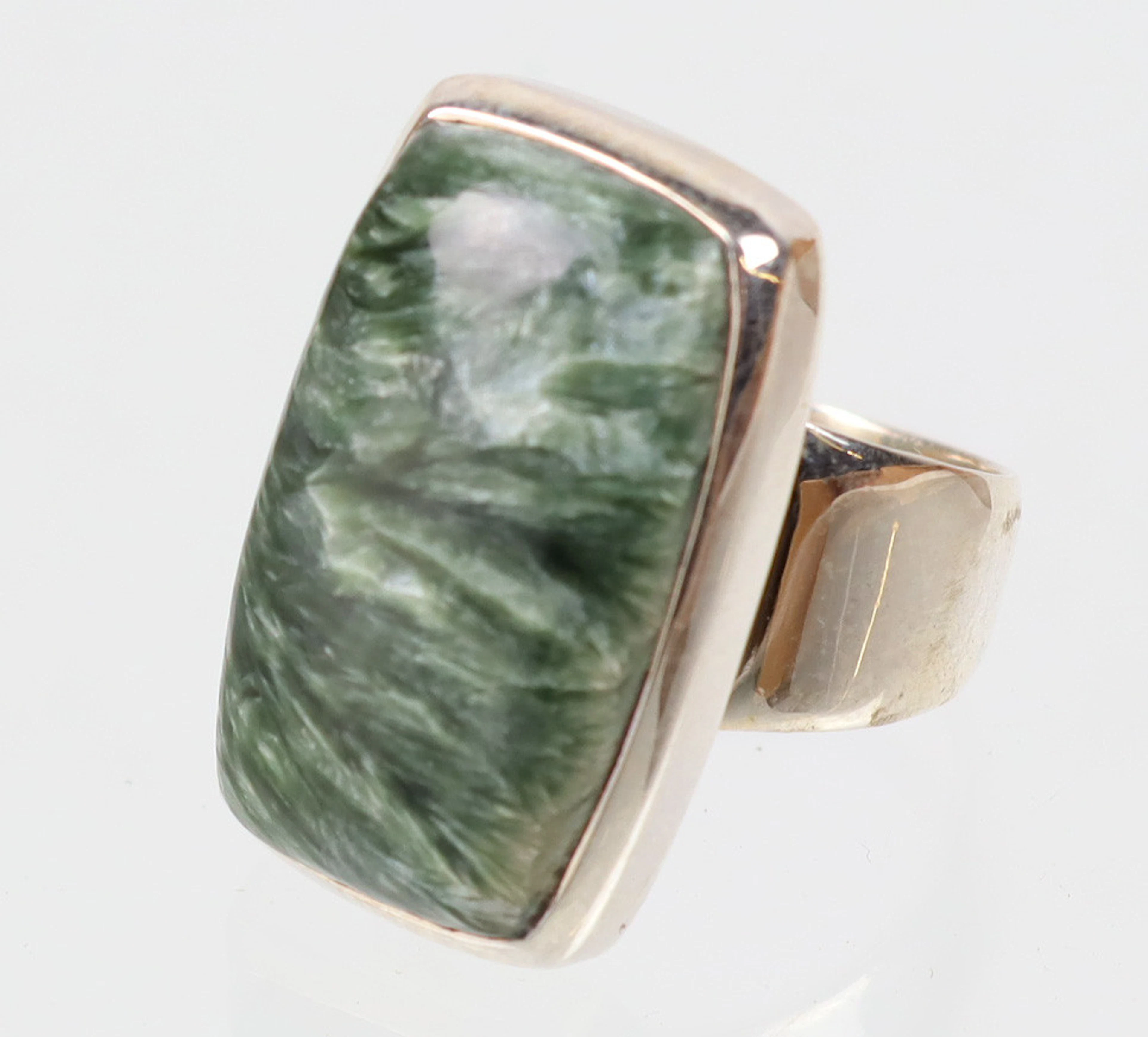 SERAPHINITE RING, SILBER 925.