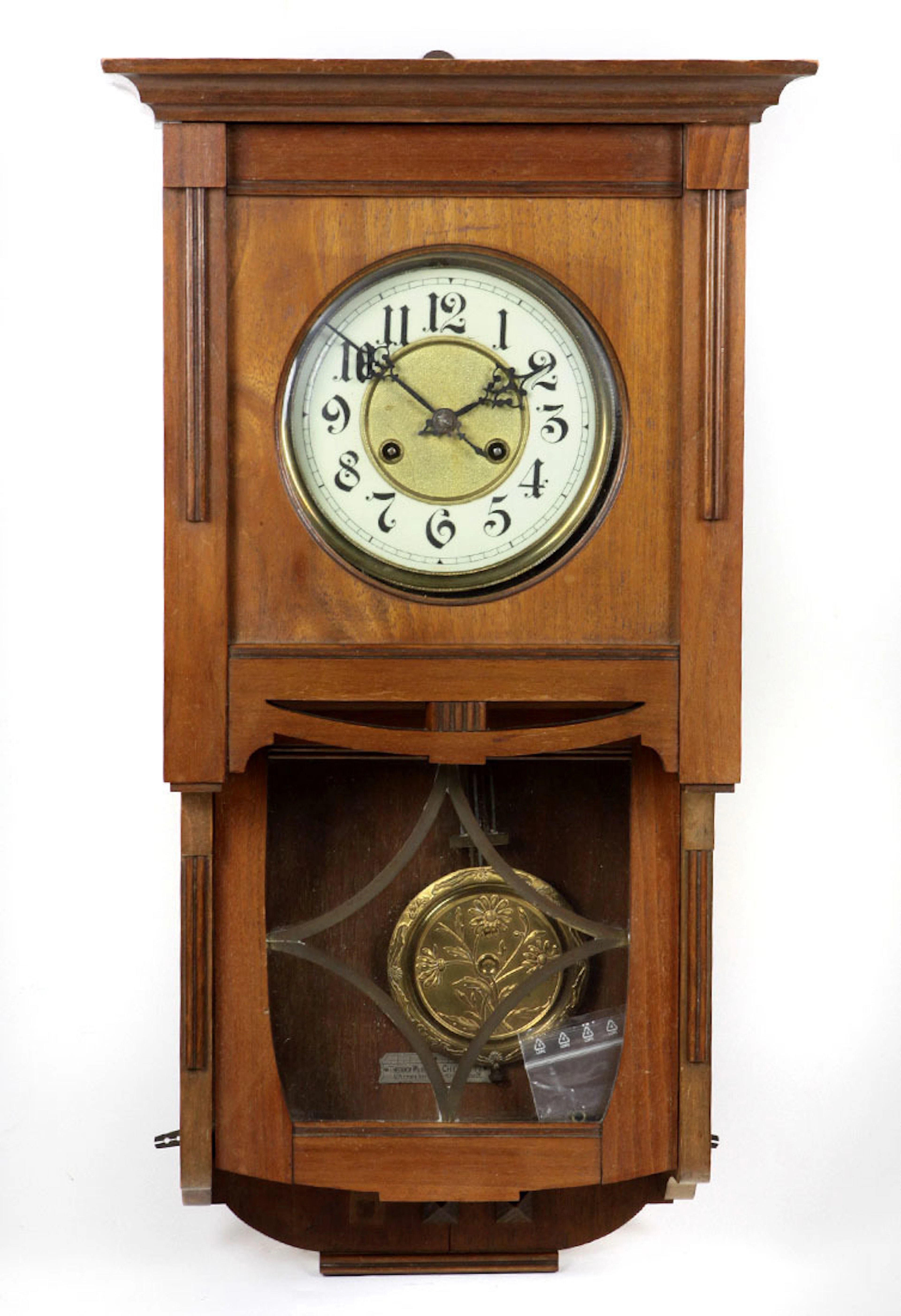JUGENDSTIL NUSSBAUM REGULATOR UM 1900/10.