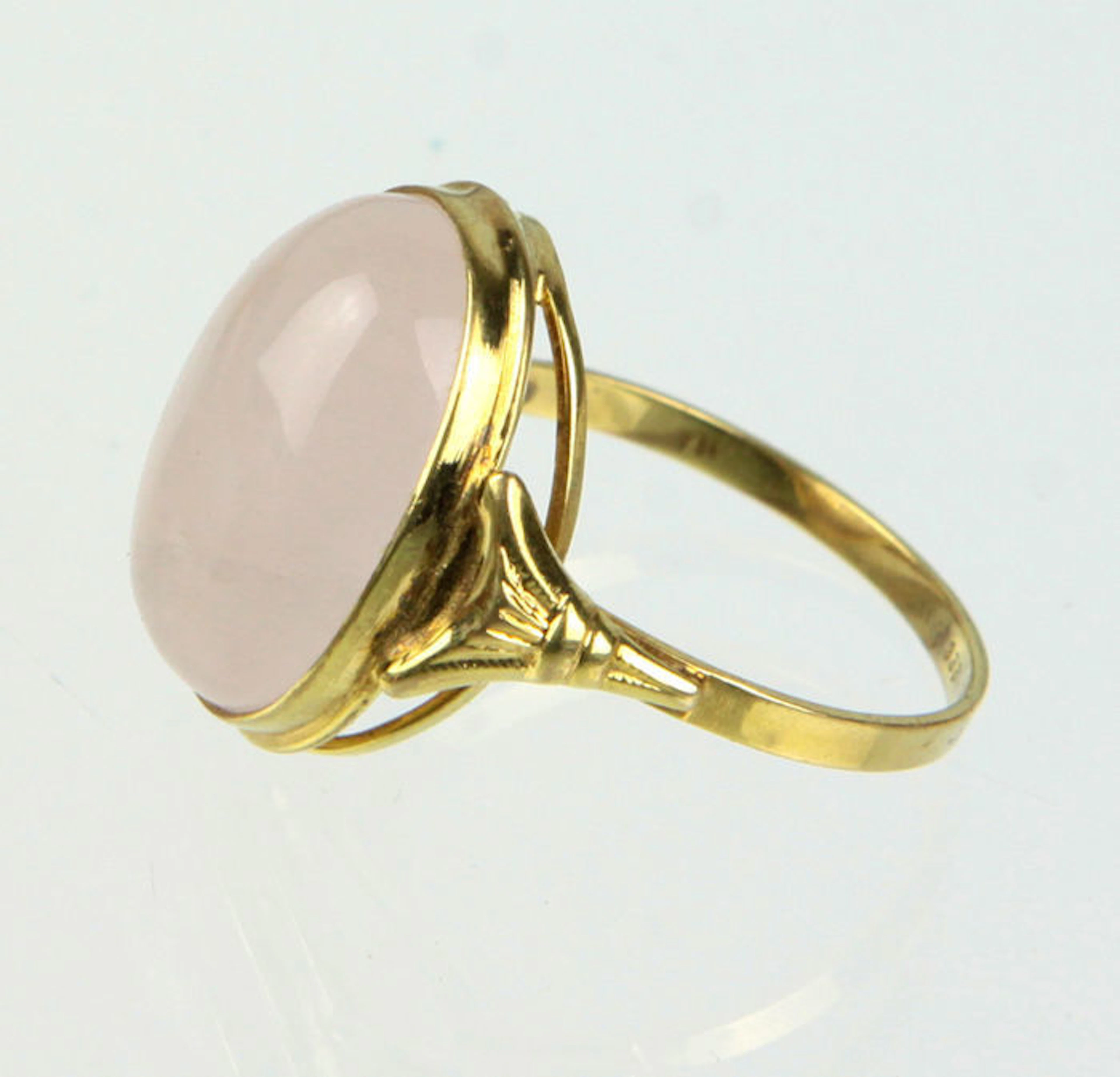 ROSENQUARZ RING, 333 GOLD.