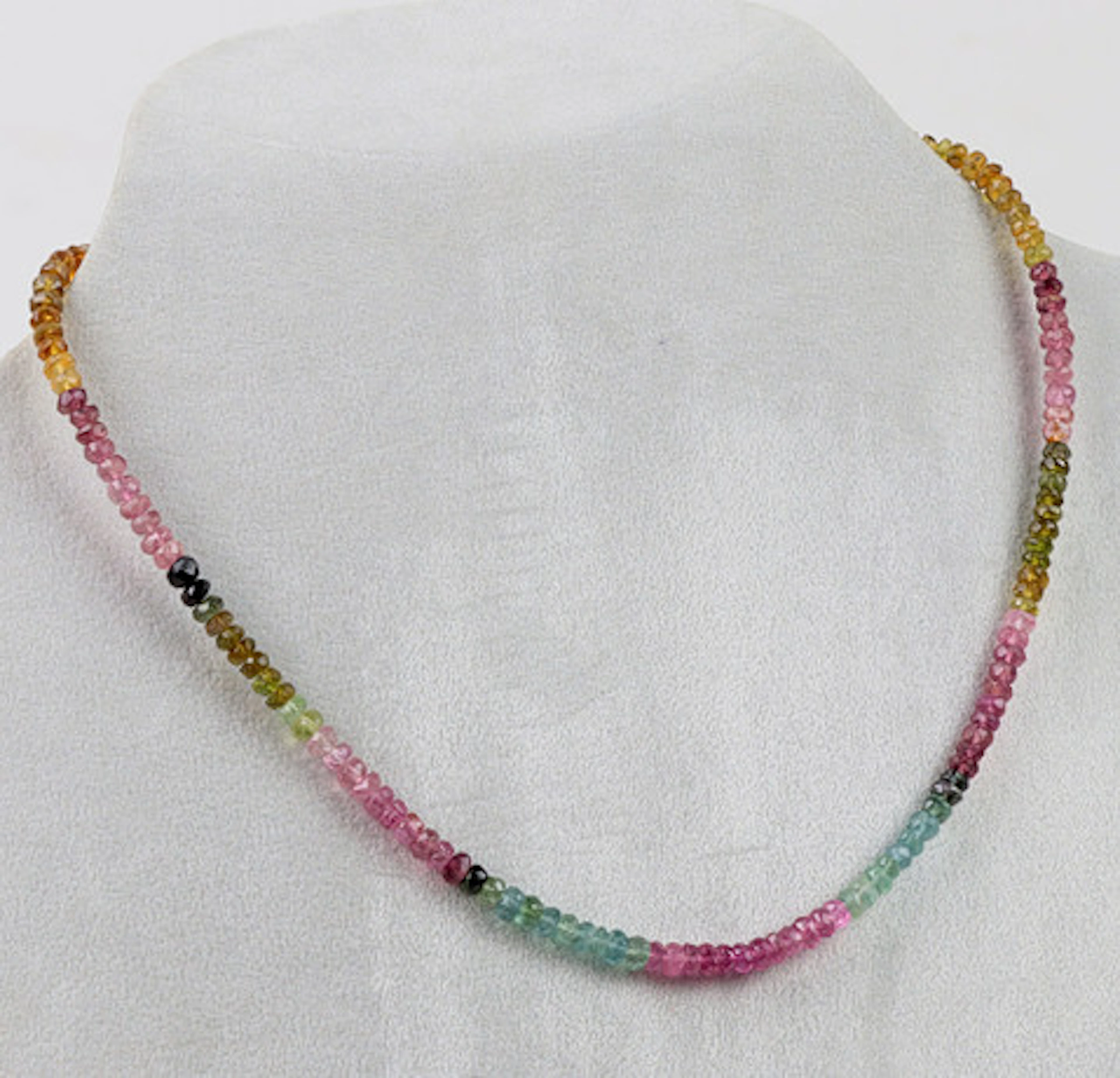 TOURMALINE COLLIER, silver 925 förgylld.