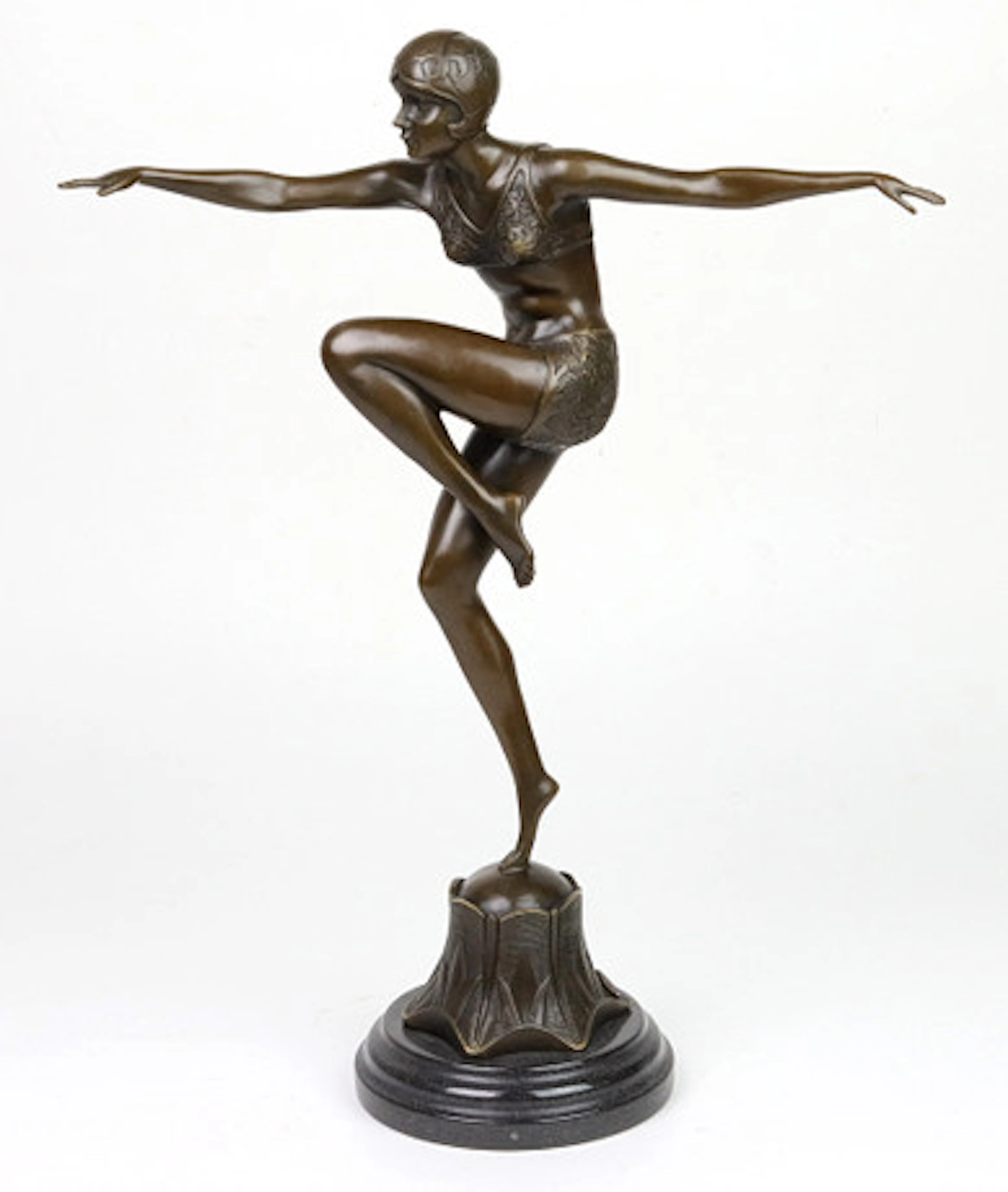 Dansare, bronsfigur.