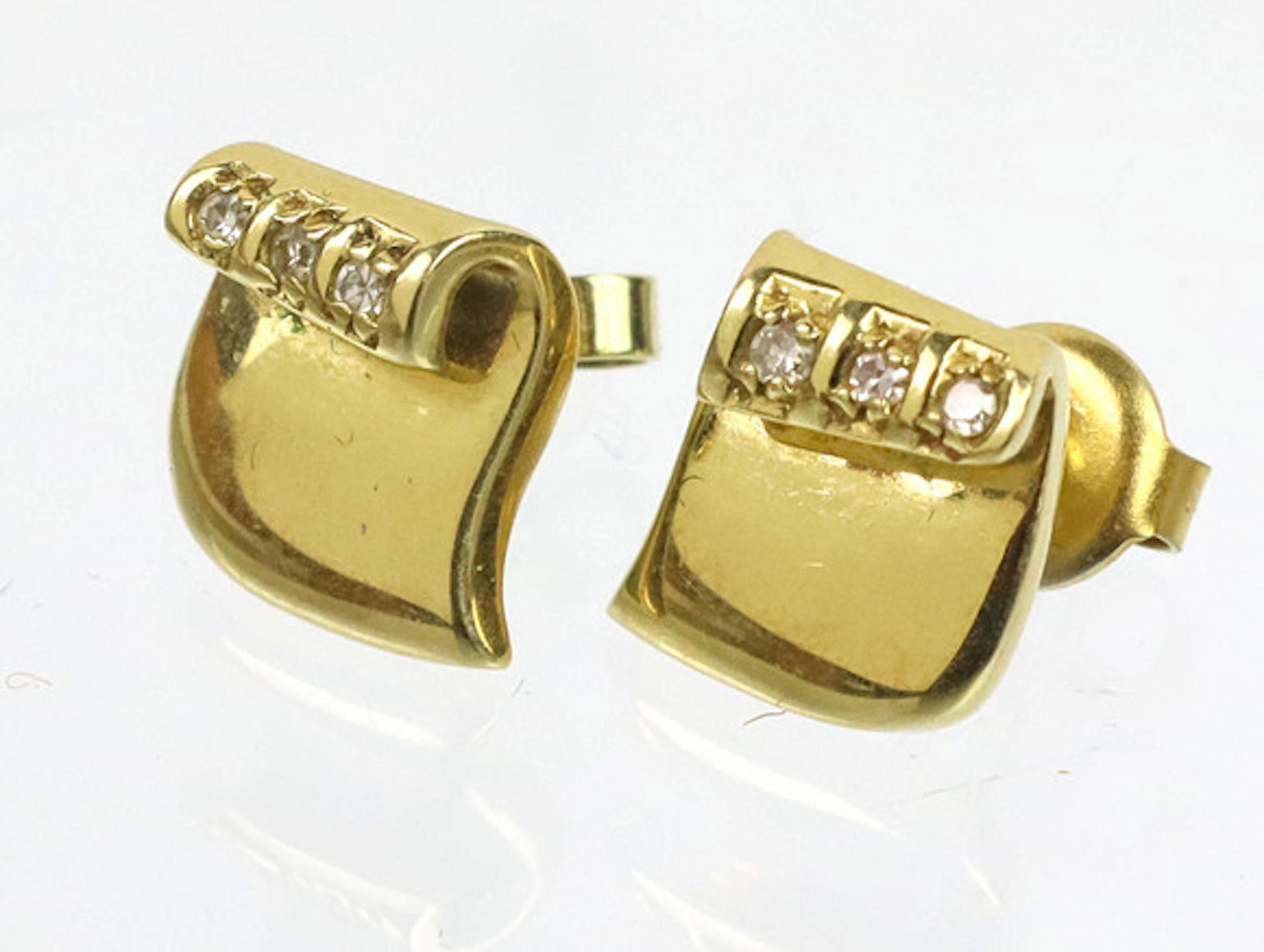 DIAMANTÖRHÄNGEN, 585 guld.