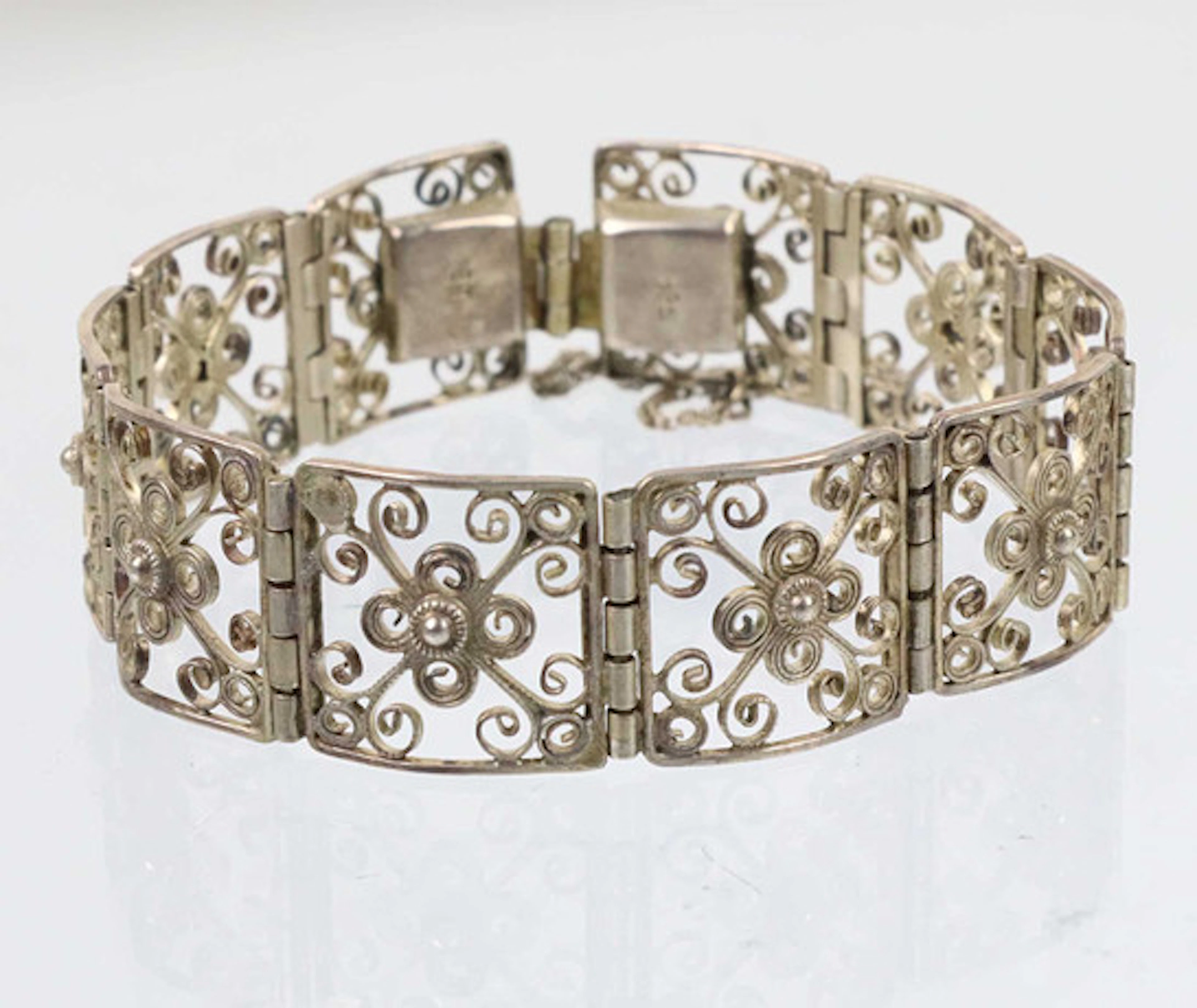 ARMBAND, antik filigranarmband, omkring 19…
