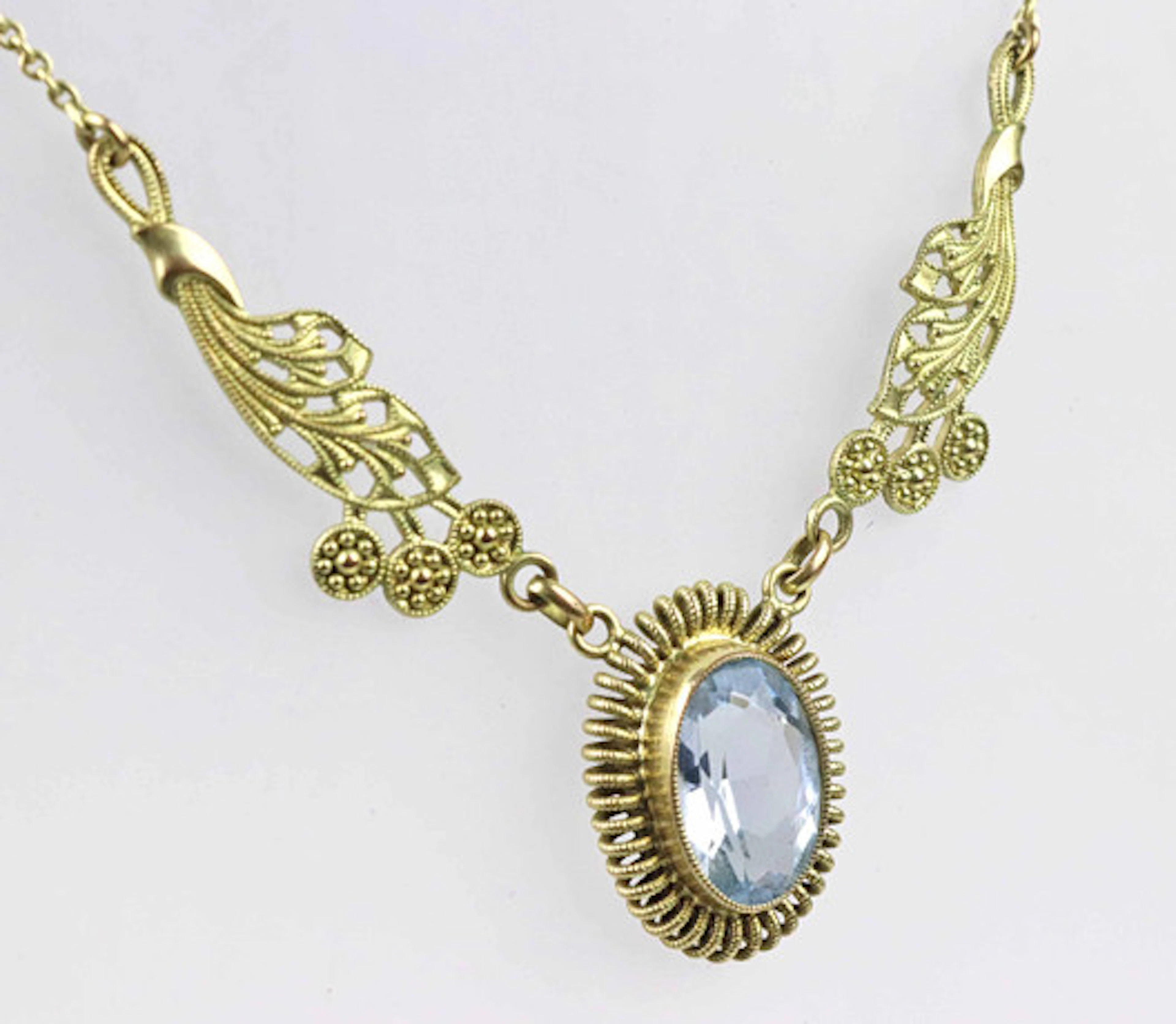 ART DECO HALSBAND, ANDREAS DAUB PFORZHEIM.