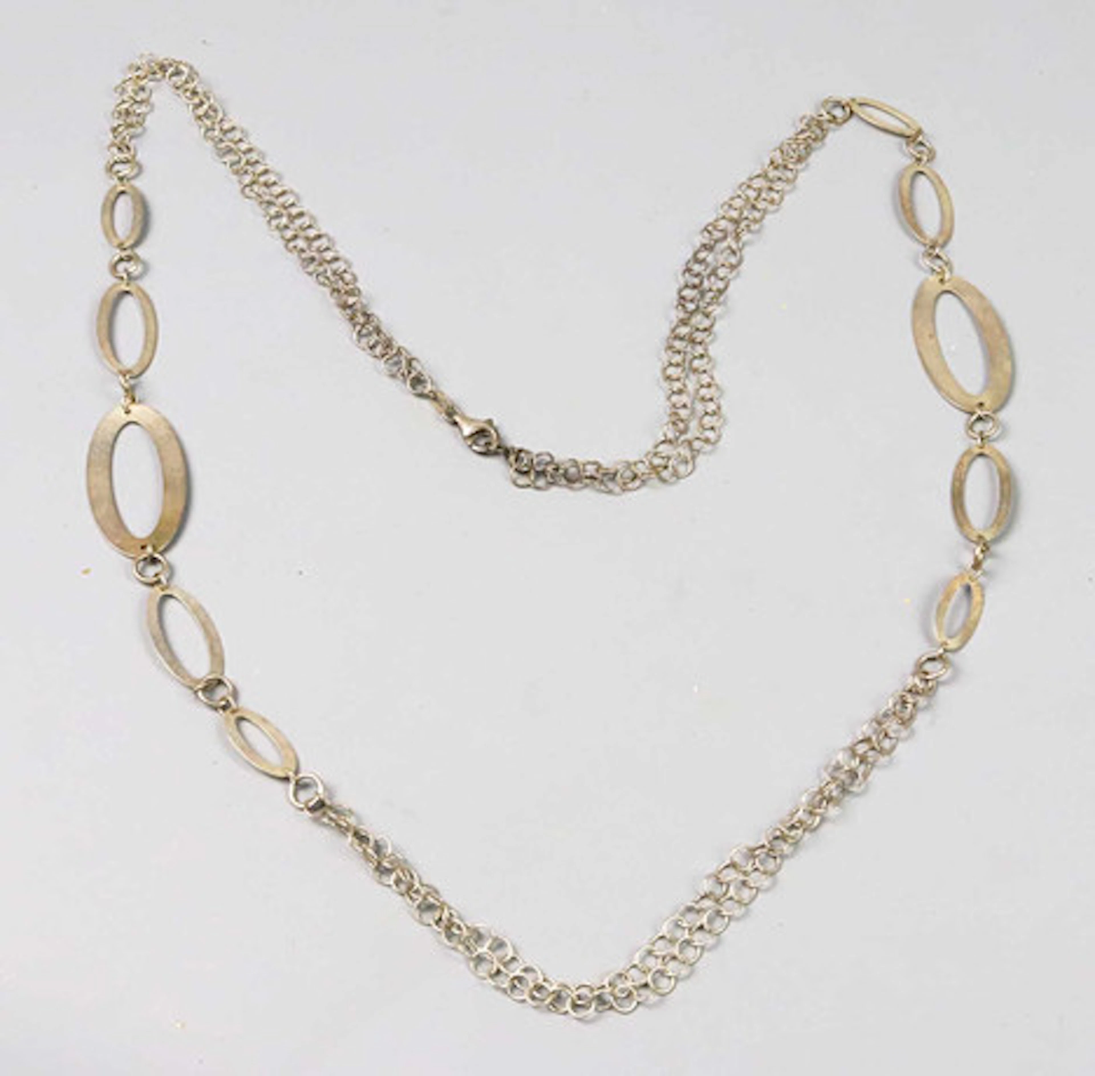 VINTAGE HALSBAND, SILVER, 1970-TAL.