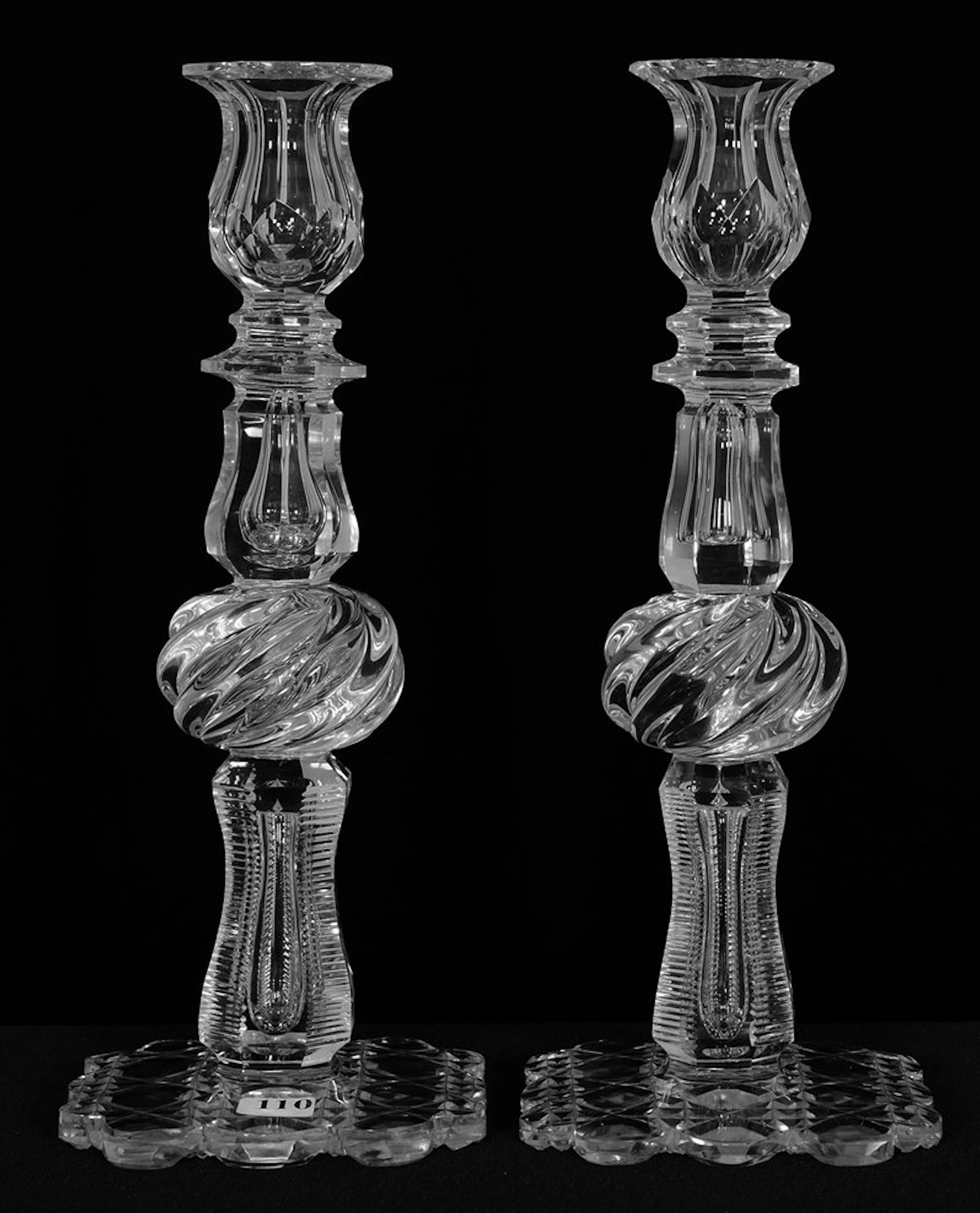 Pair candle holders - 12 1/2" -