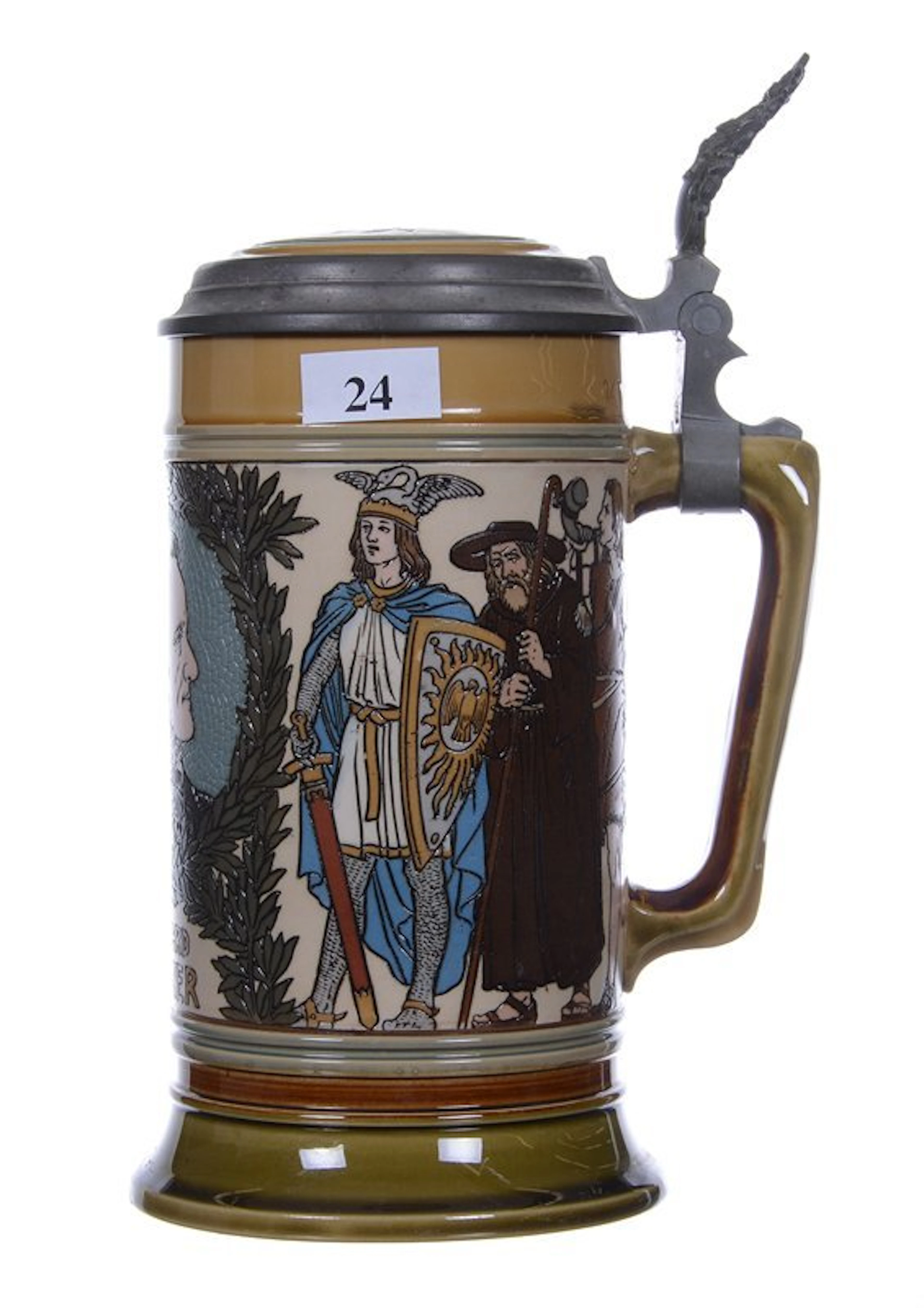 8.5" marked "mettlach #2798" stein