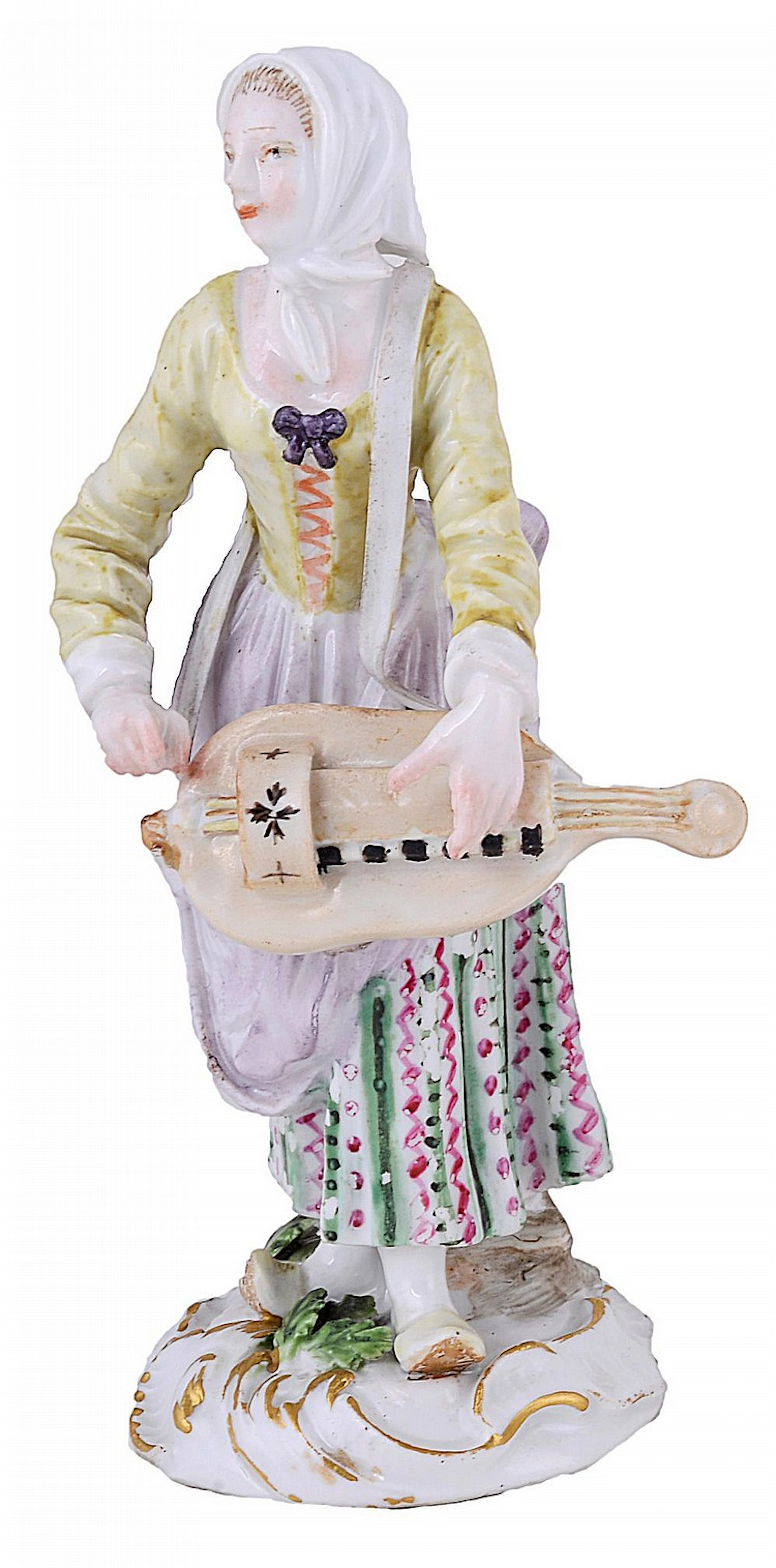 A THURINGIAN 'CRIS DE PARIS' SERIES PORCELAIN FIGURE OF A HURDY-GURDY PLAYE