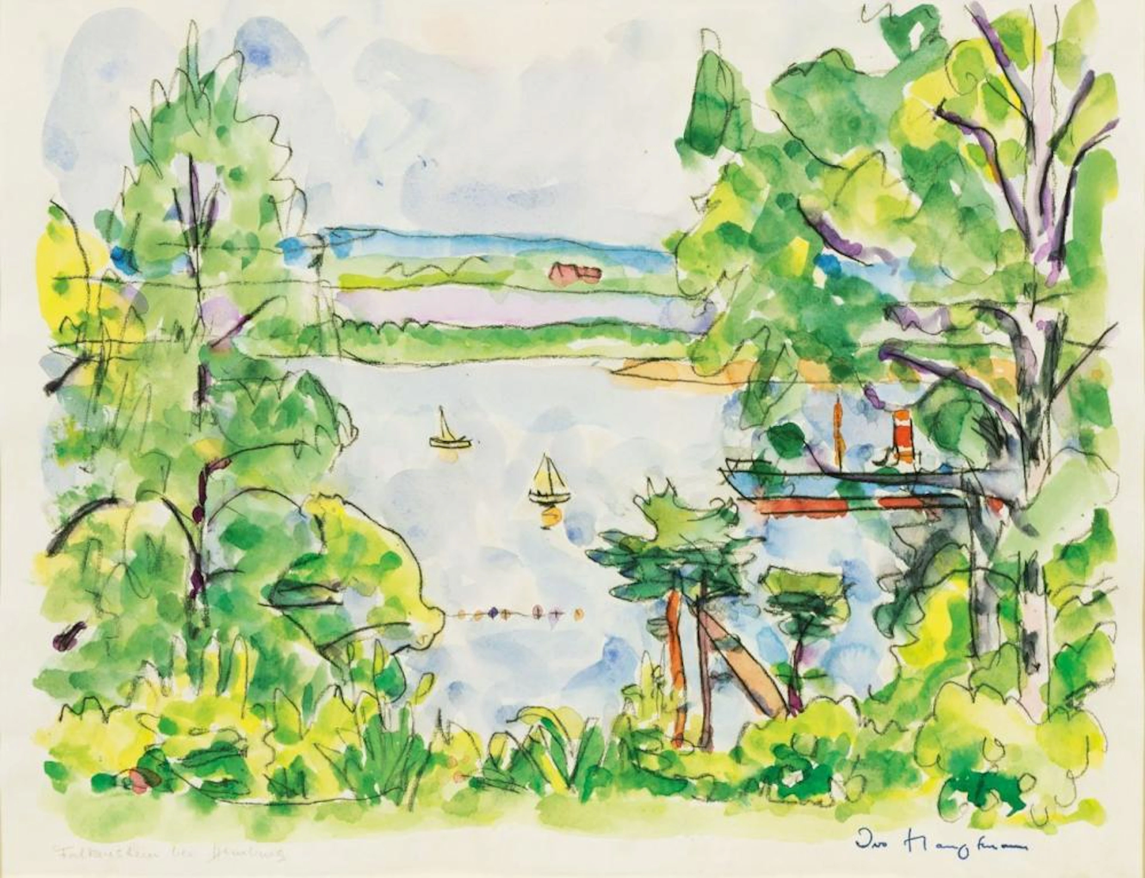 Ivo Hauptmann (Erkner 1886 - Hamburg 1973). Falkenstein near Hamburg.