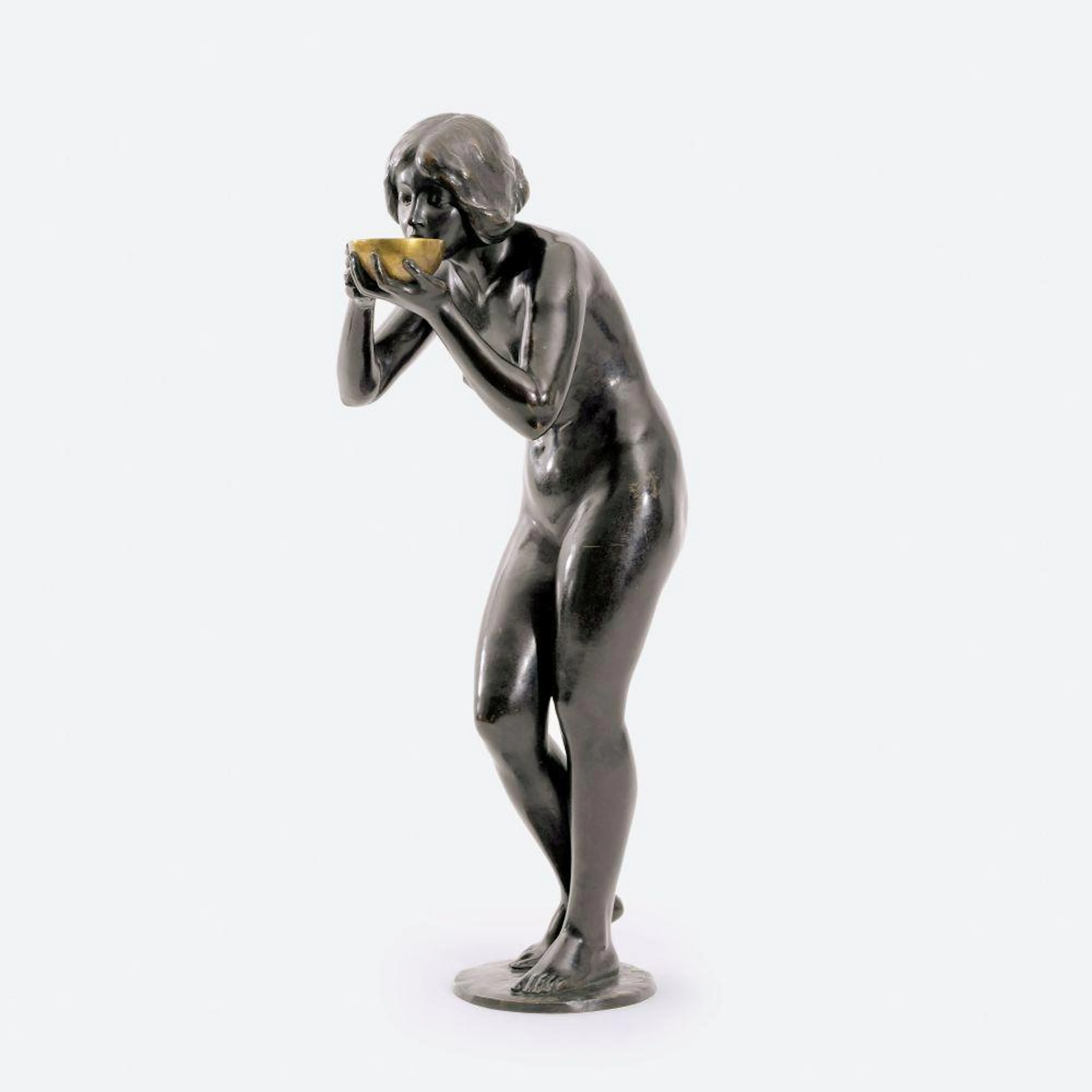 Victor Heinrich Seifert (Döbling bei Wien 1870 - Berlin 1953). A Drinking Nude.