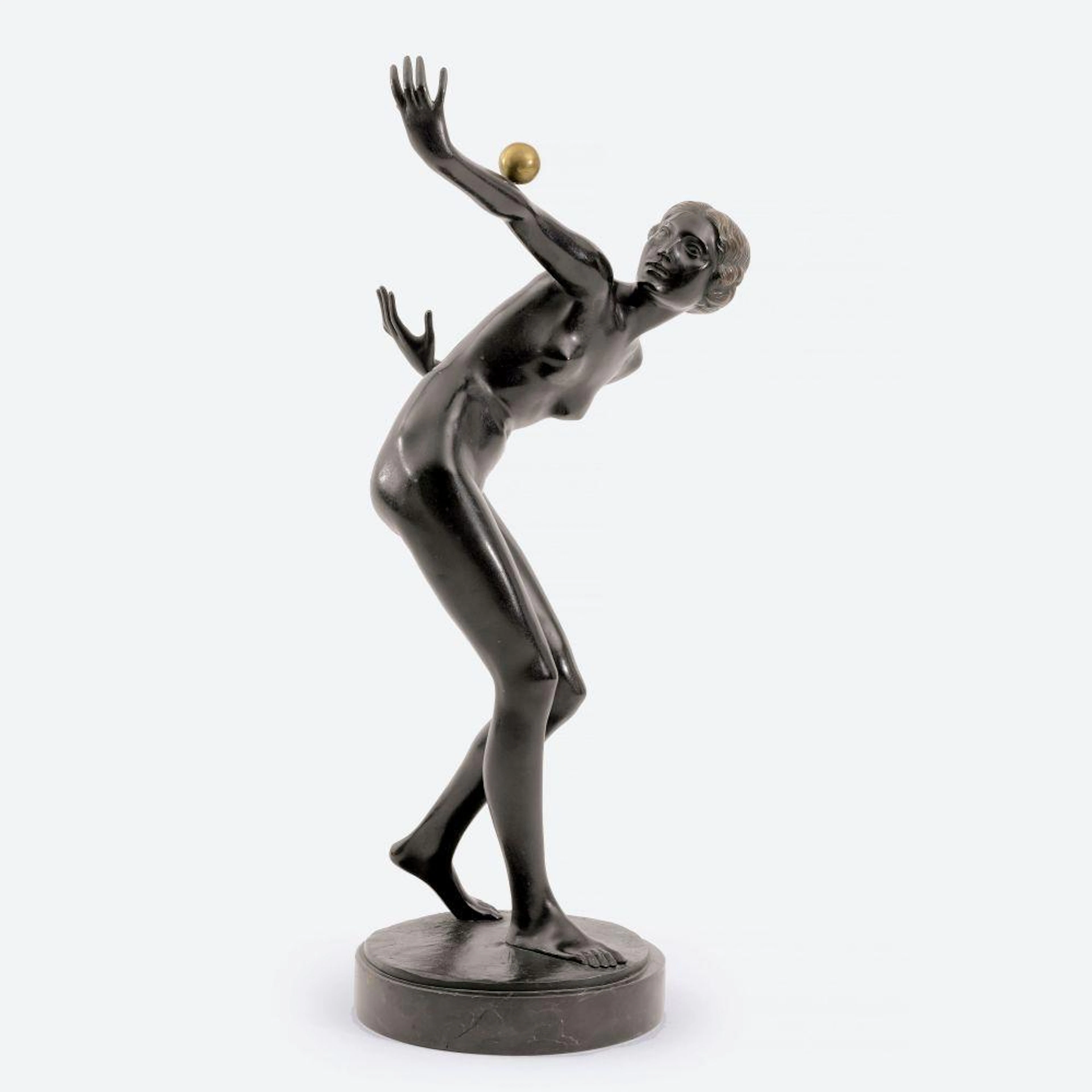 Ernst Seger (Neurode/Schlesien 1868 - Berlin 1939). A Female Ball Player.