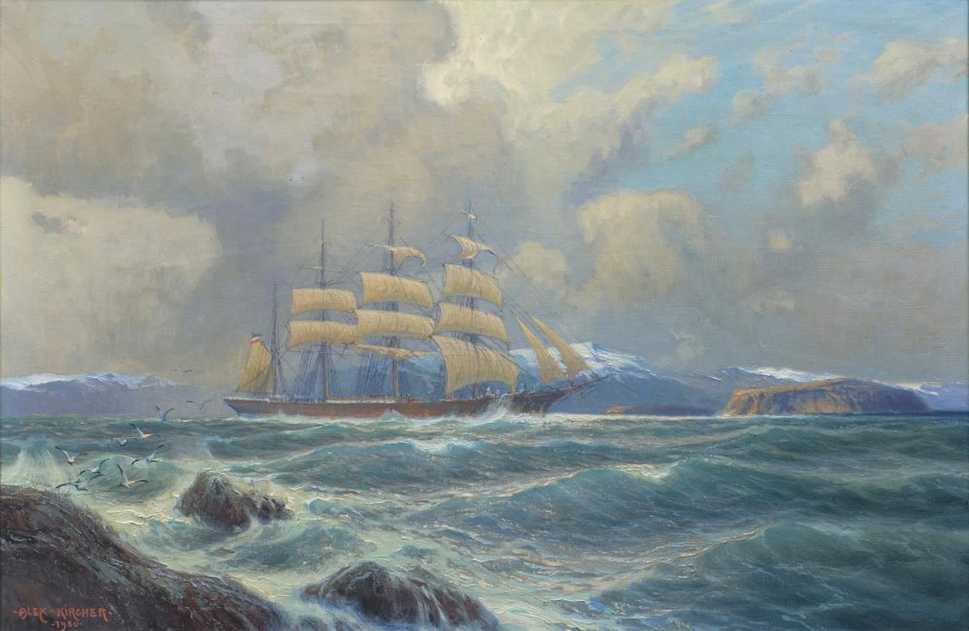 Alexander Kircher (Triest 1867 - Berlin 1939). Icy Realms.