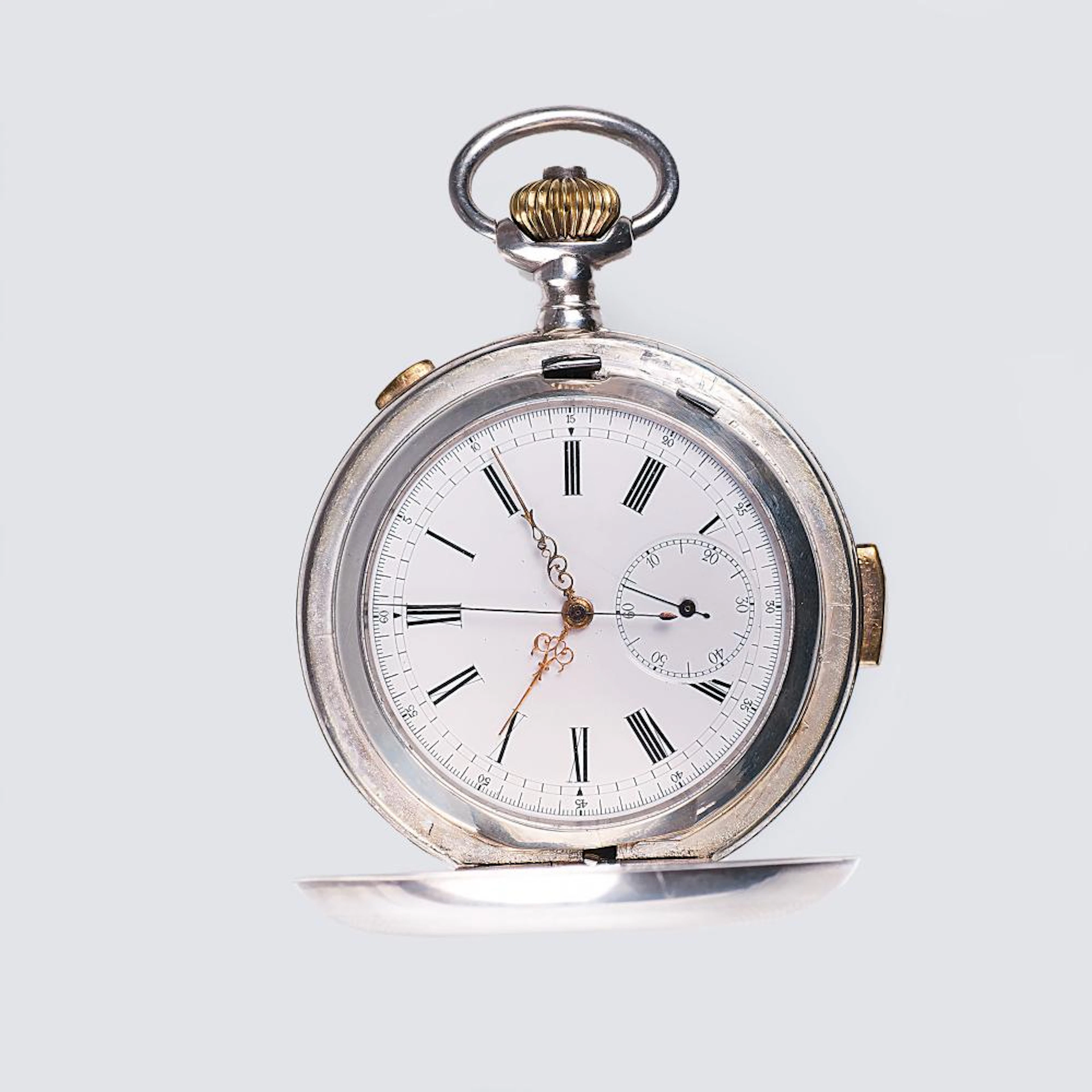 Qualité Boutte A Savonette Pocket Watch Chronograph with...