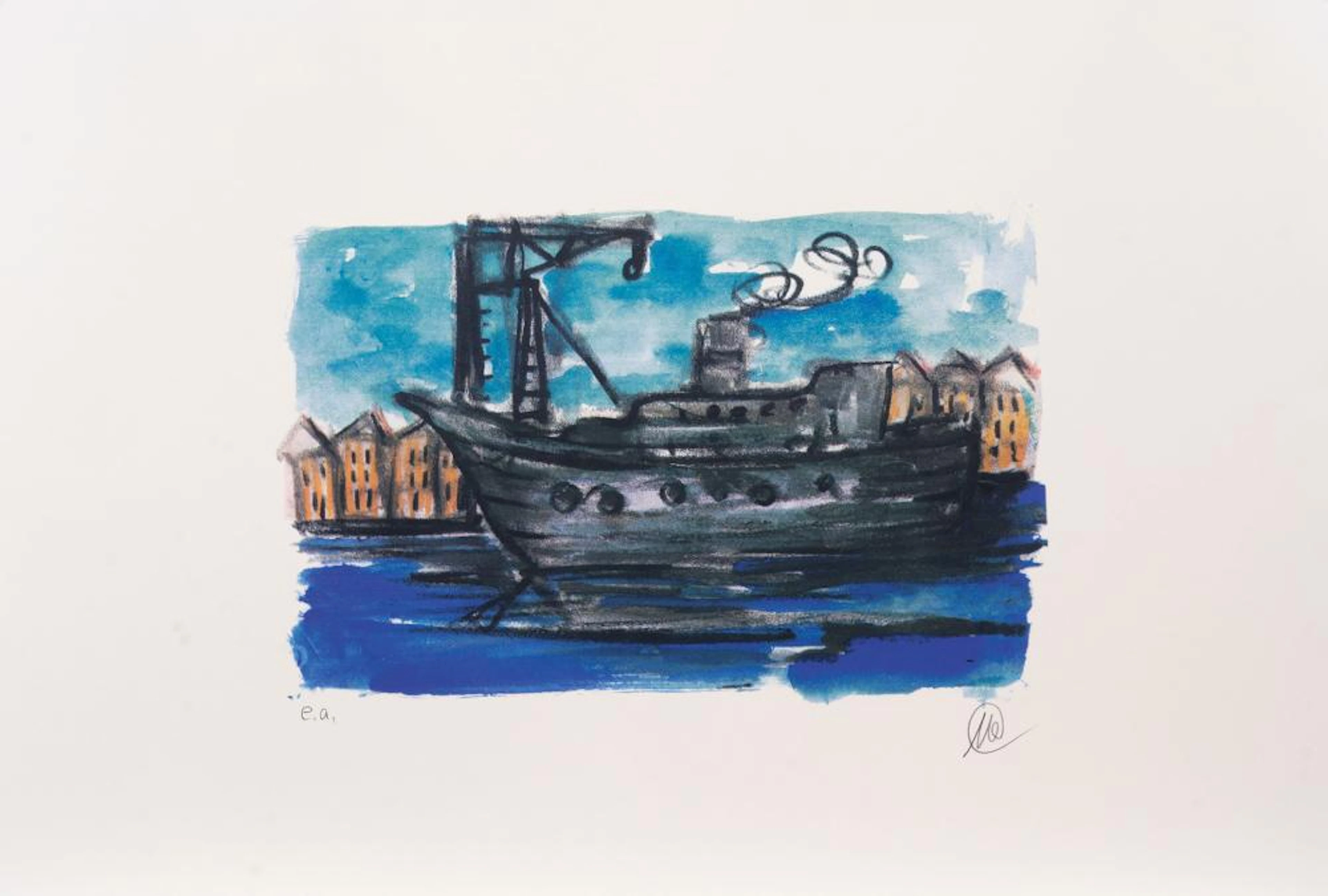 Markus Lüpertz (Liberec 1941). Economy and Harbour.