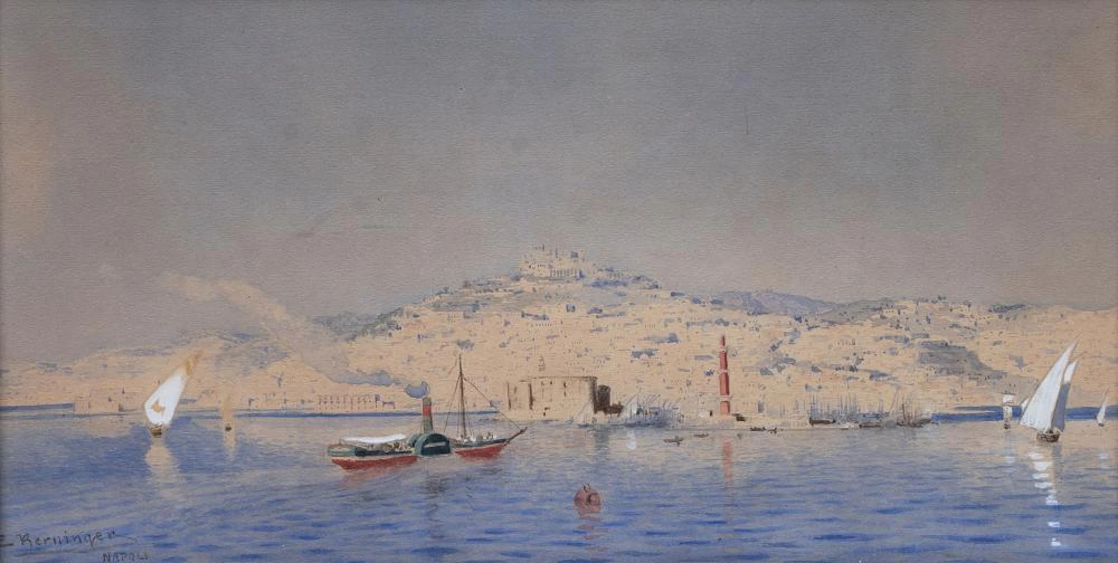 Edmund Berninger (Arnstadt 1843 - Leipzig 1929). Naples.