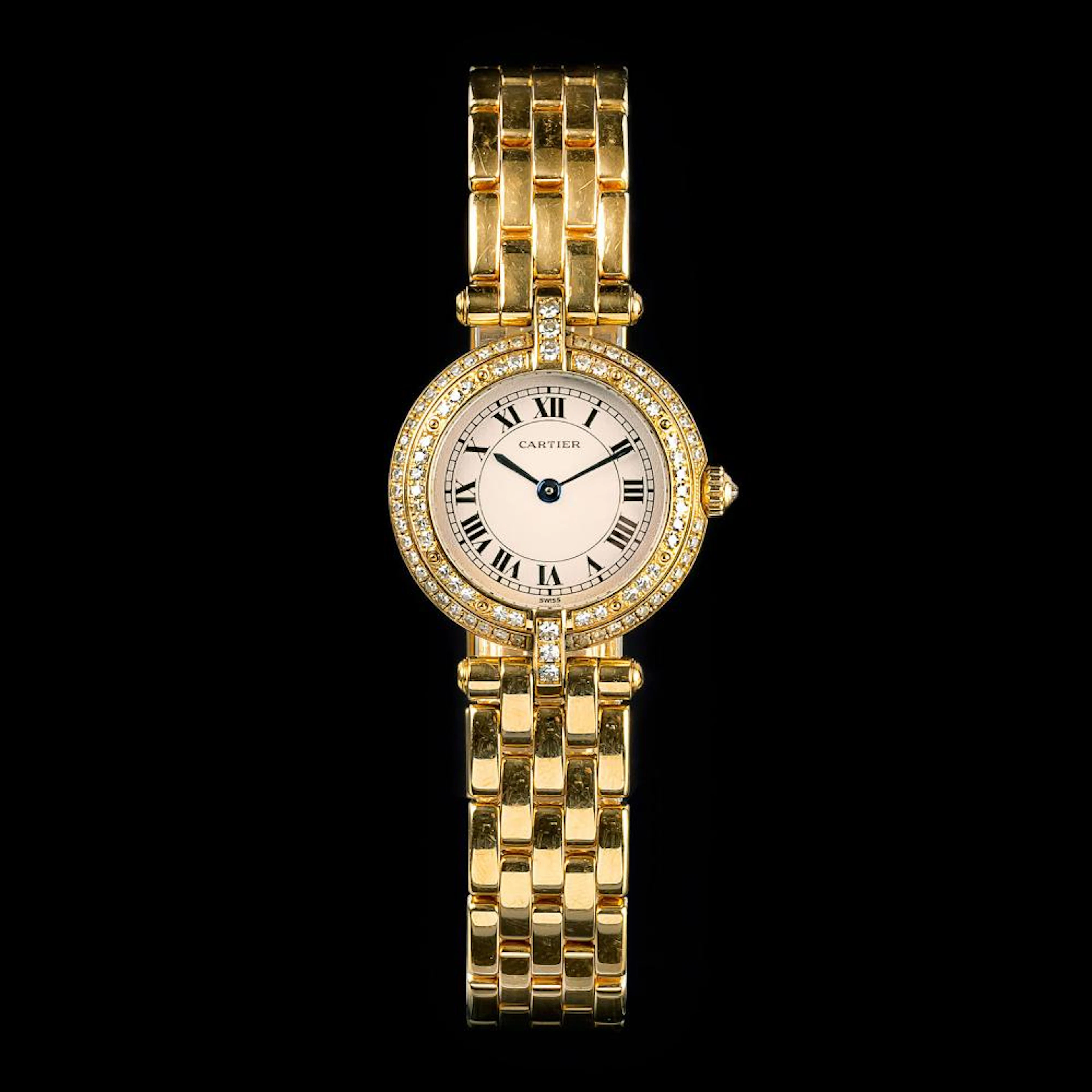 Cartier A Ladies' Wristwatch 'Panthere Vendome' with Diamonds.